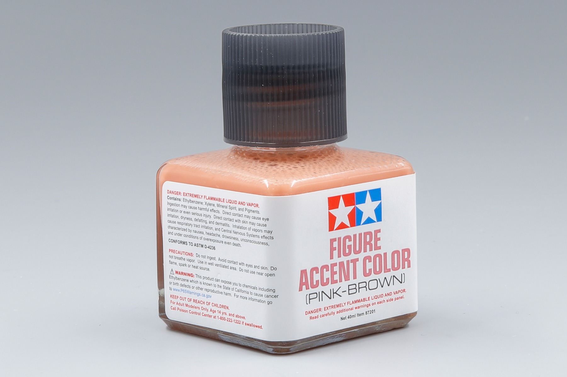 Tamiya TA87201 Figure Accent Color (Pink-Brown, enamel, flat t ) - 40ml