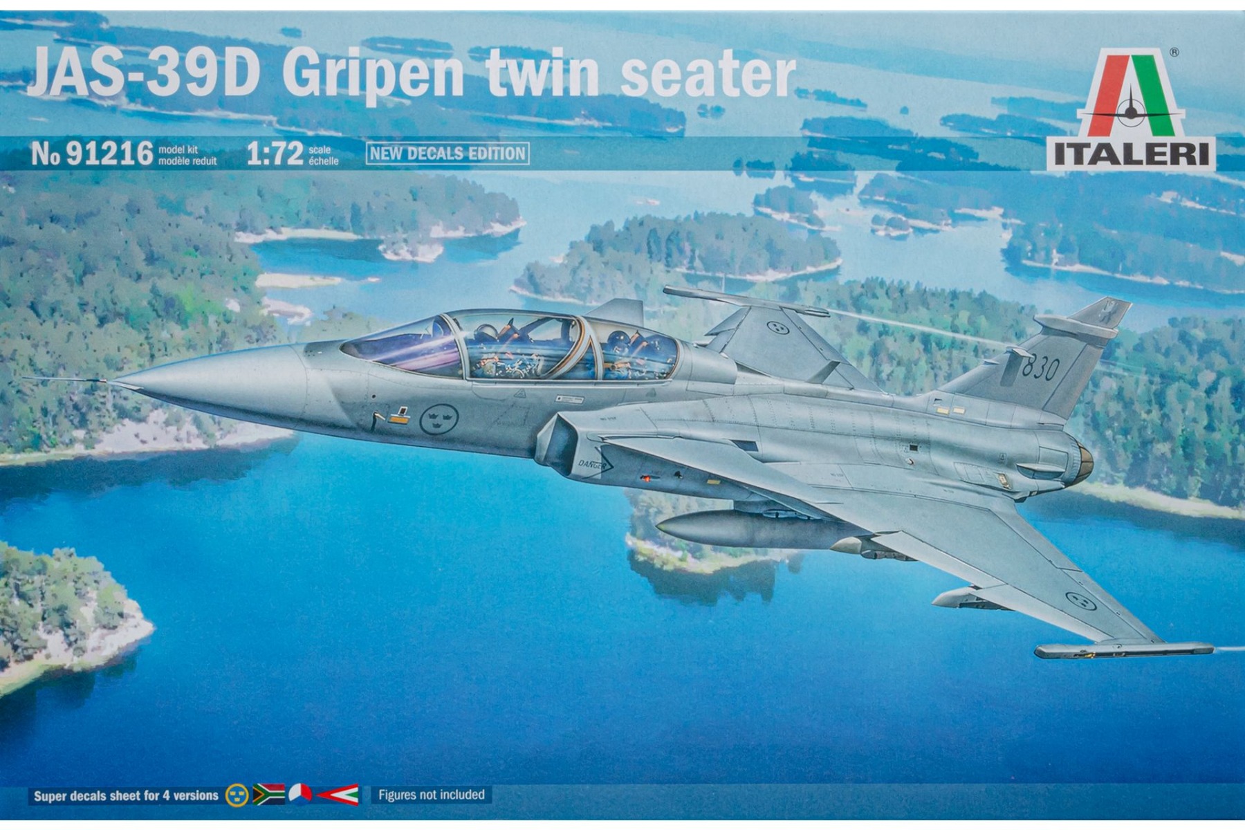Italeri IT91216 Saab JAS-39D Gripen Twin Seater, model kit