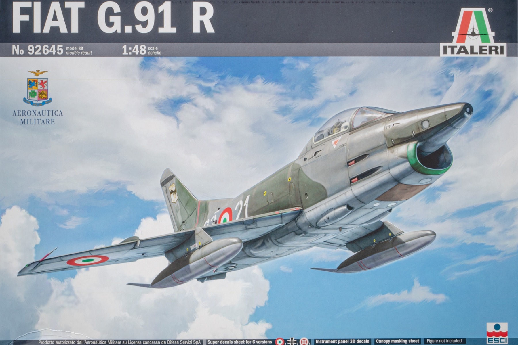 Italeri IT92645 Fiat G.91 R1, model kit