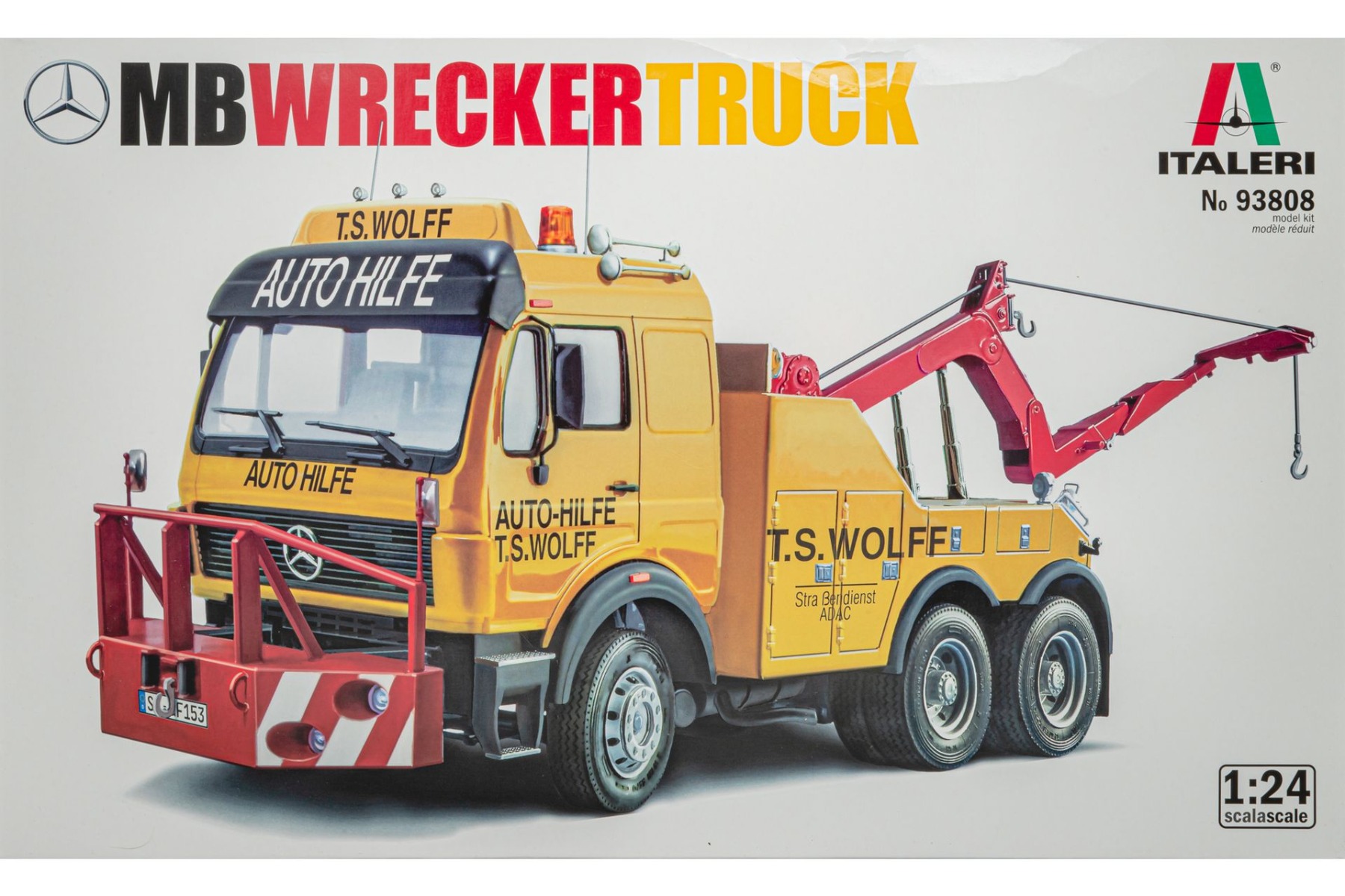 Italeri IT93808 Mercedes-Benz NG Wrecker Truck, model kit