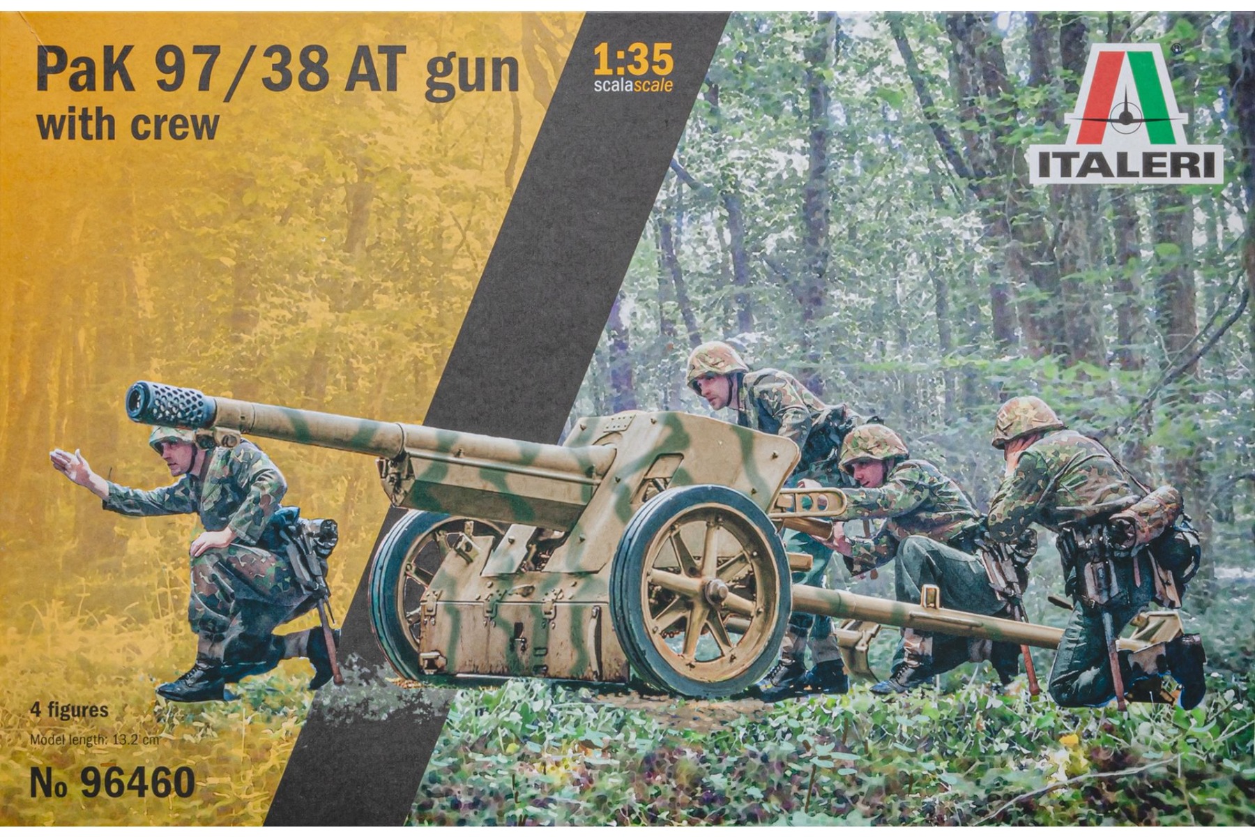 Italeri IT96460 Pak 97/38 AT Gun with crew, model kit