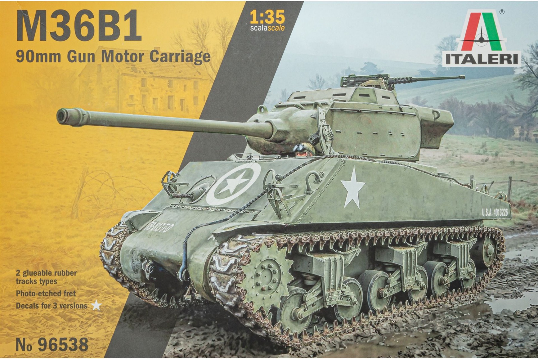 Italeri IT96538 M36B1 90mm Gun Motor Carriage, model kit
