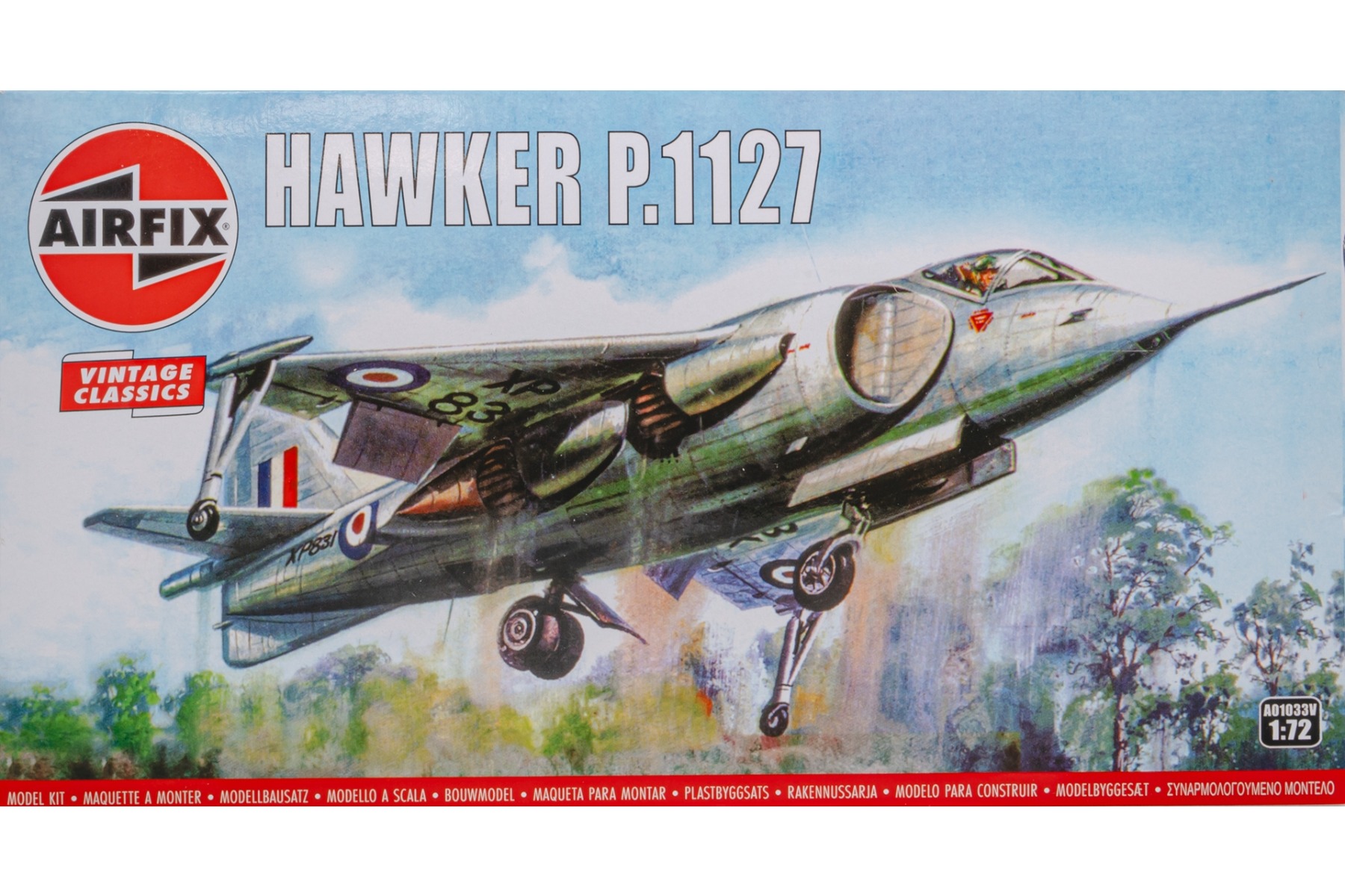 Airfix A01033V Hawker Siddeley P.1127, model kit