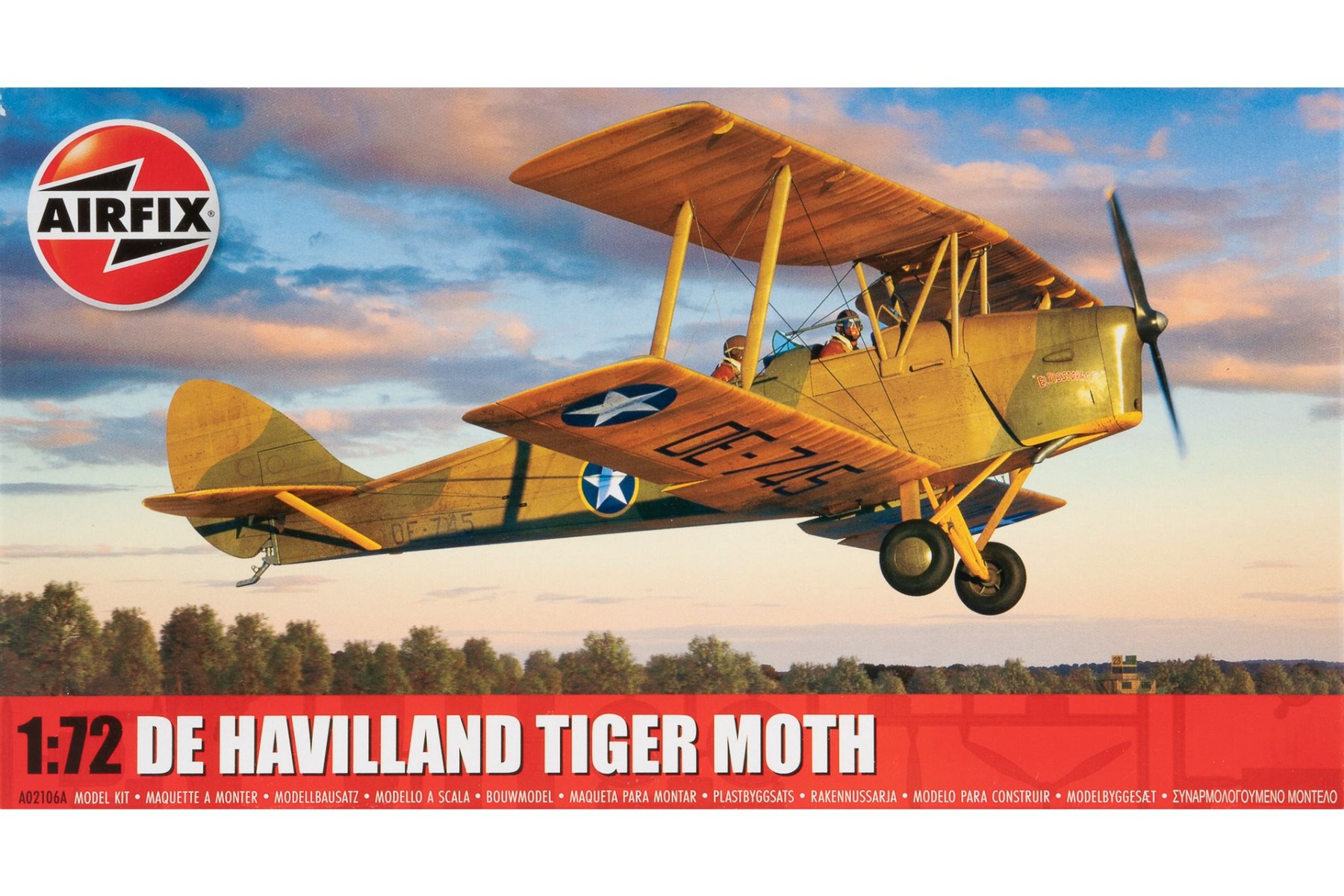 Airfix A02106A De Havilland Tiger Moth, model kit