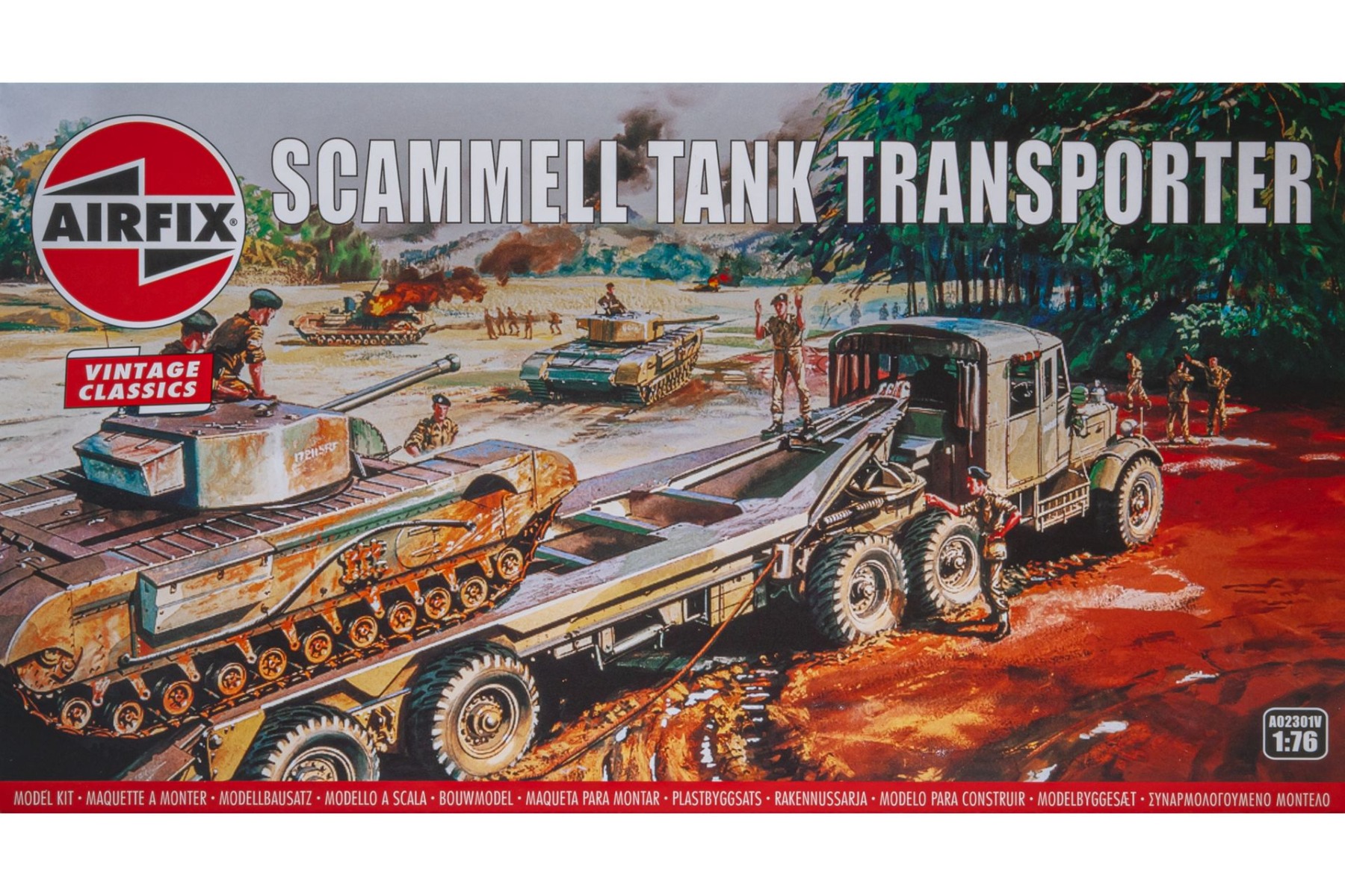 Airfix A02301V Scammell Tank Transporter (Vintage Classics), model kit
