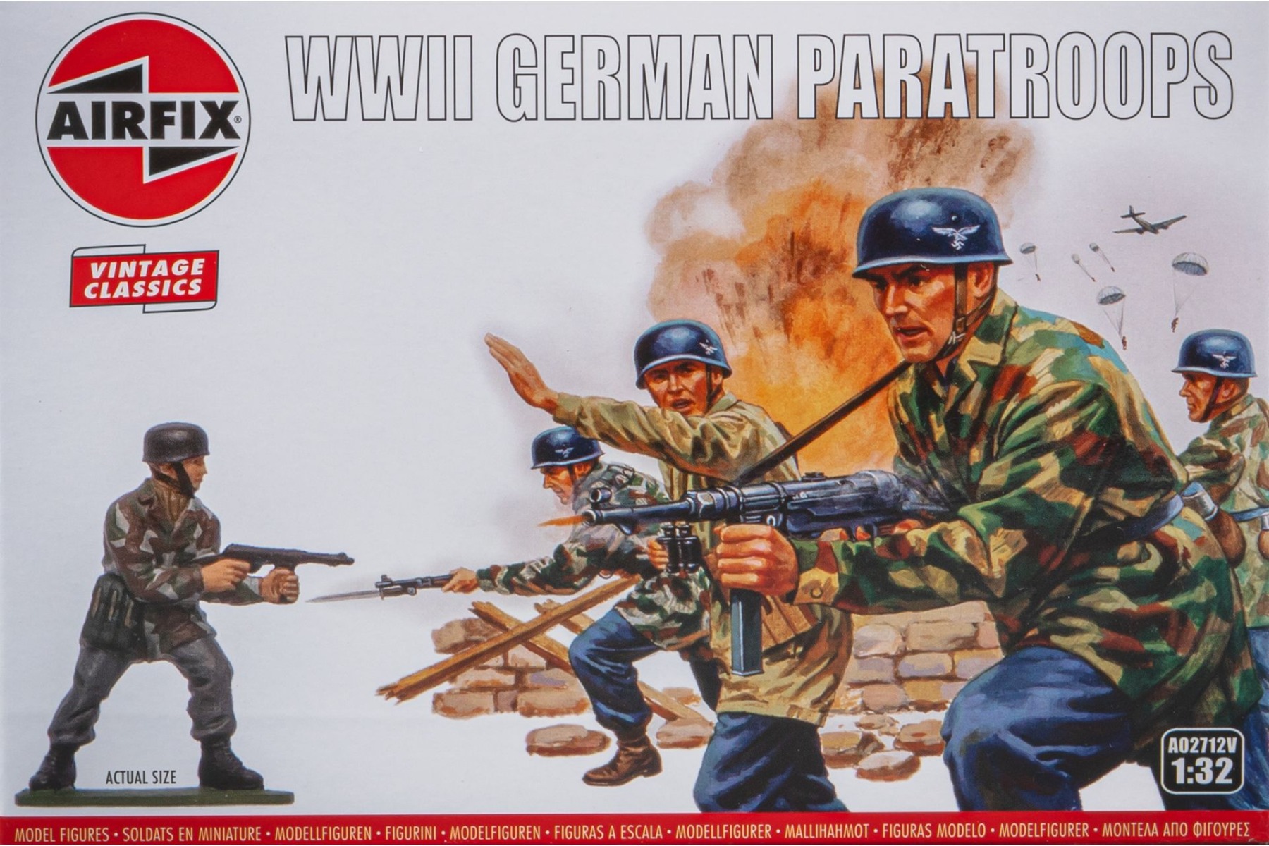 Airfix A02712V WWII German Paratroops, figurines