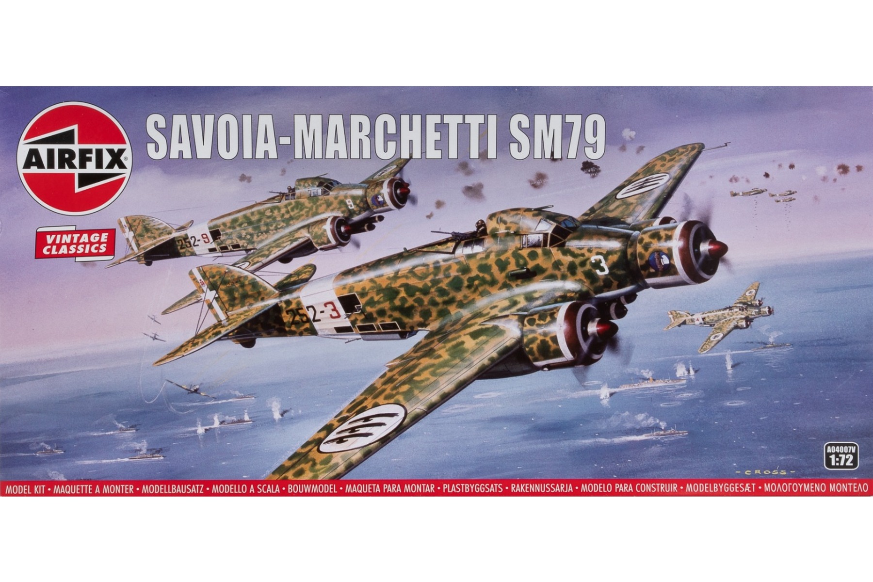 Airfix A04007V Savoia-Marchetti SM79 (Vintage Classics), model kit