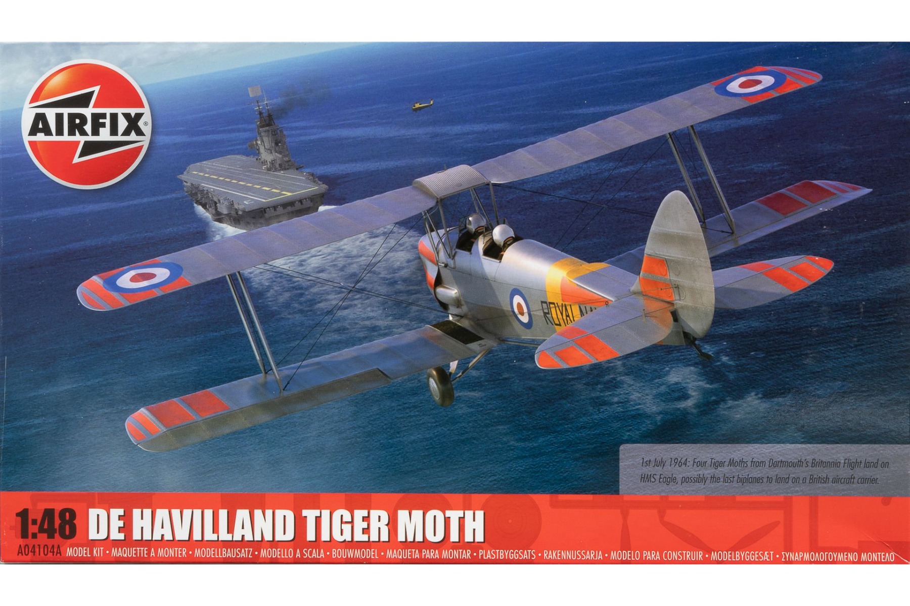 Airfix A04104A De Havilland DH 82 Tiger Moth, model kit
