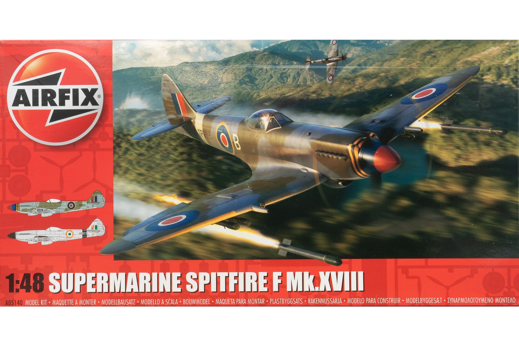 Airfix A05140 Supermarine Spitfire F Mk.XVIII, model kit