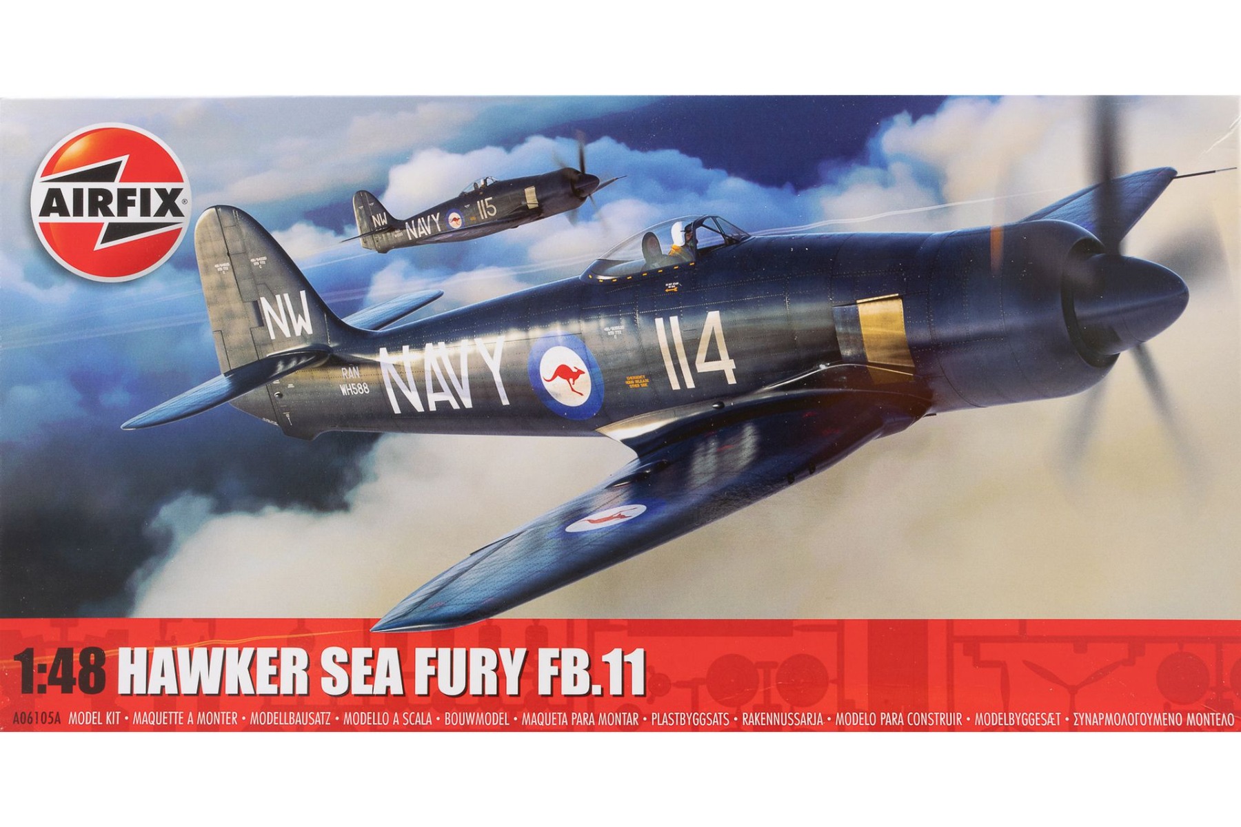 Airfix A06105A Hawker Sea Fury FB.11, model kit