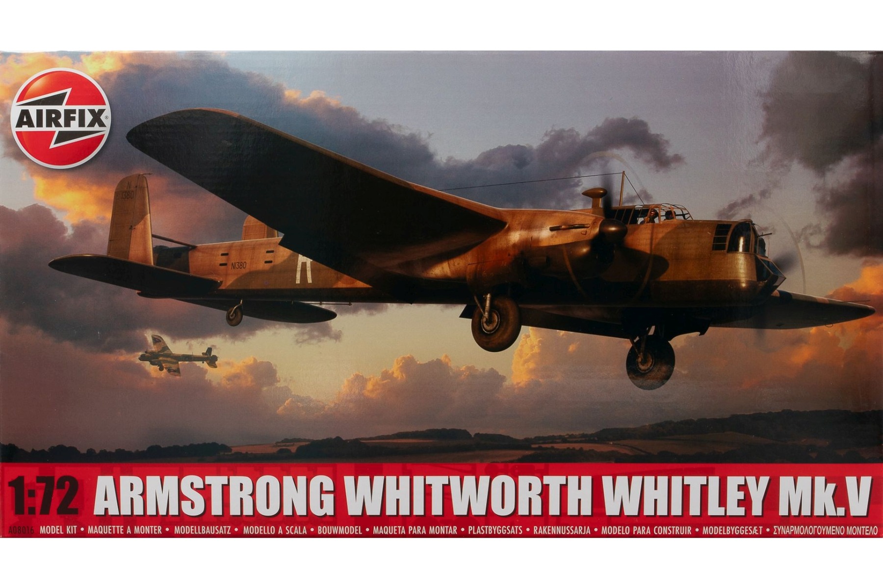Airfix A08016 Armstrong Whitworth Whitley Mk.V, model kit