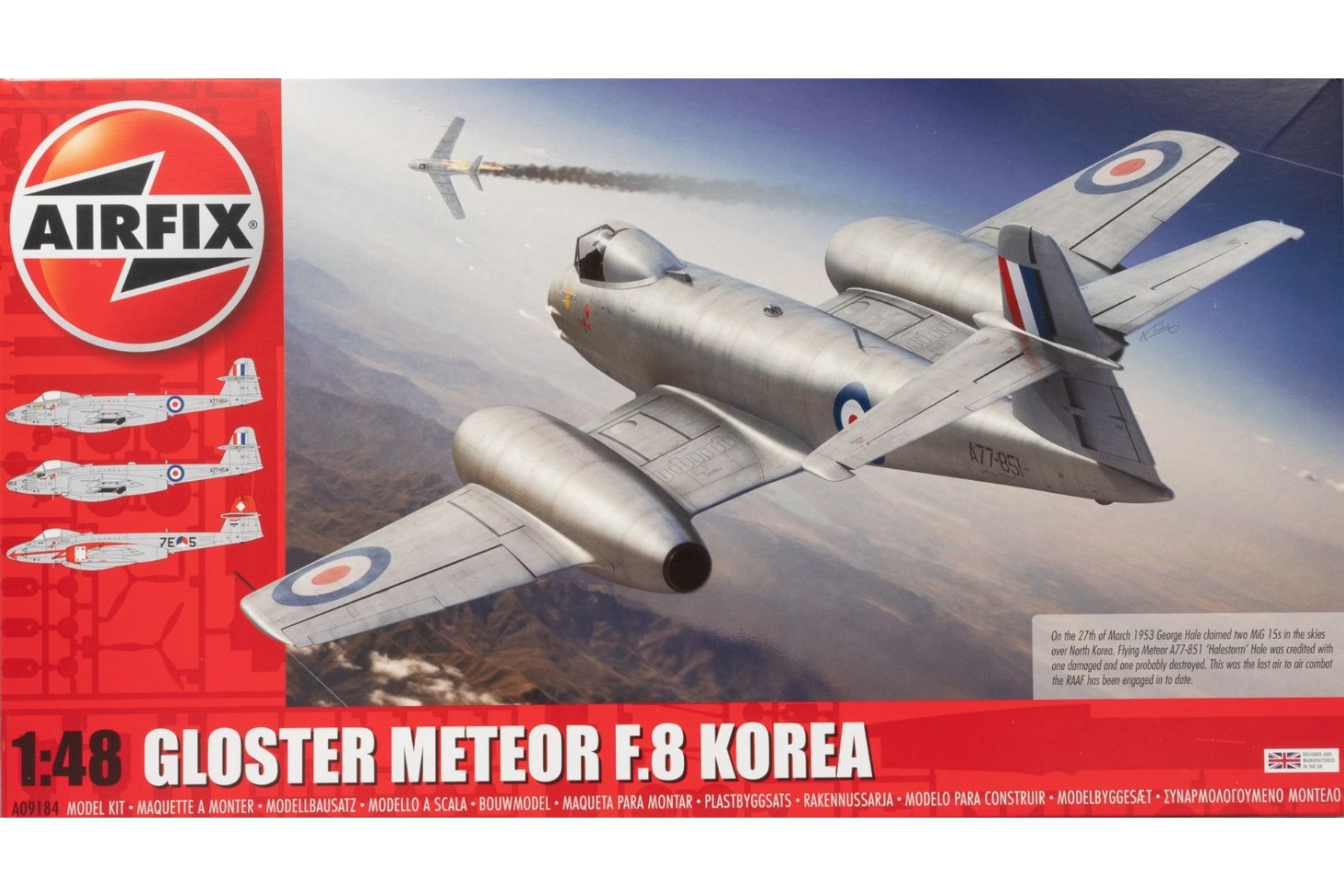 Airfix A09184 Gloster Meteor F.8 Korea, model kit