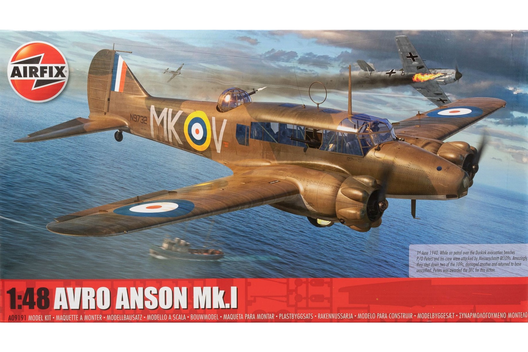 Airfix A09191 Avro Anson Mk.I, model kit