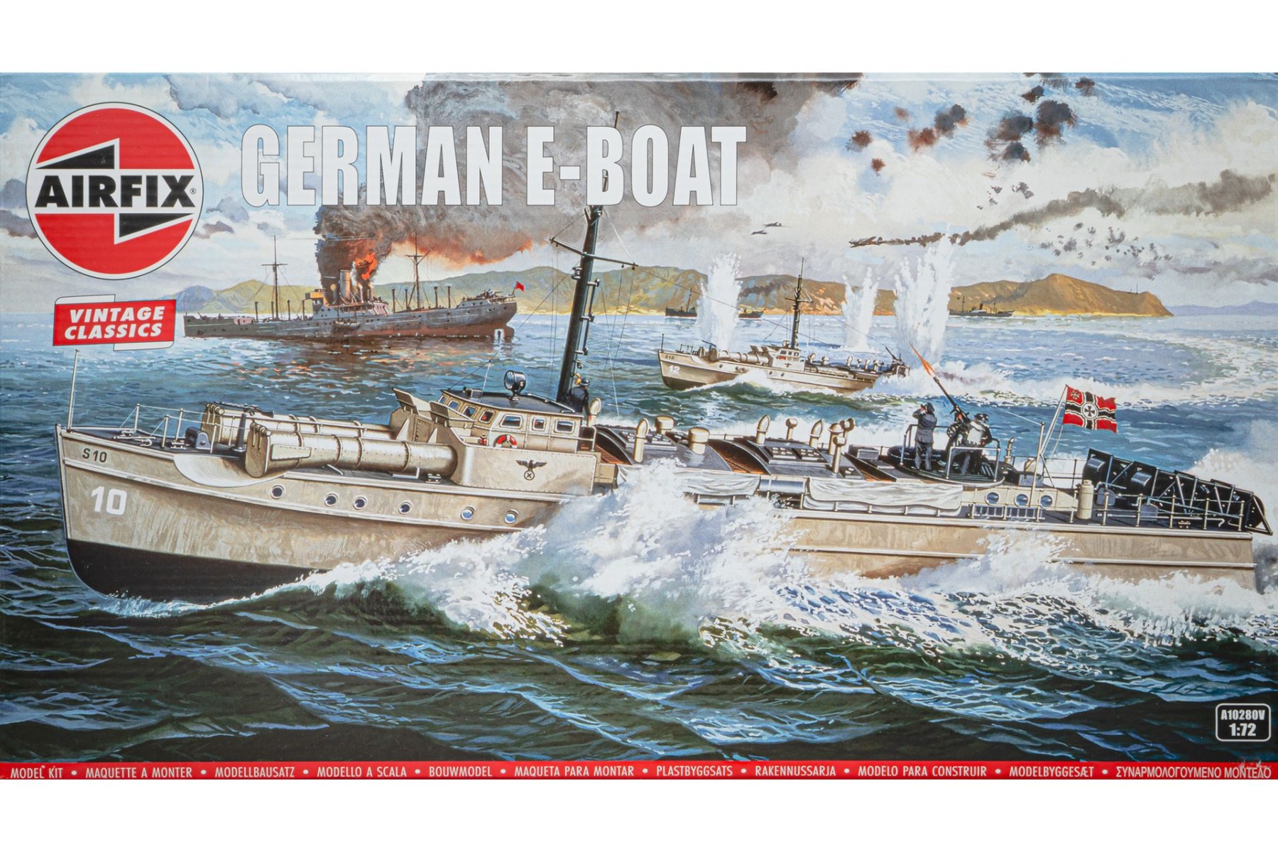 Airfix A10280V German E-Boat, Vintage Classics, model kit