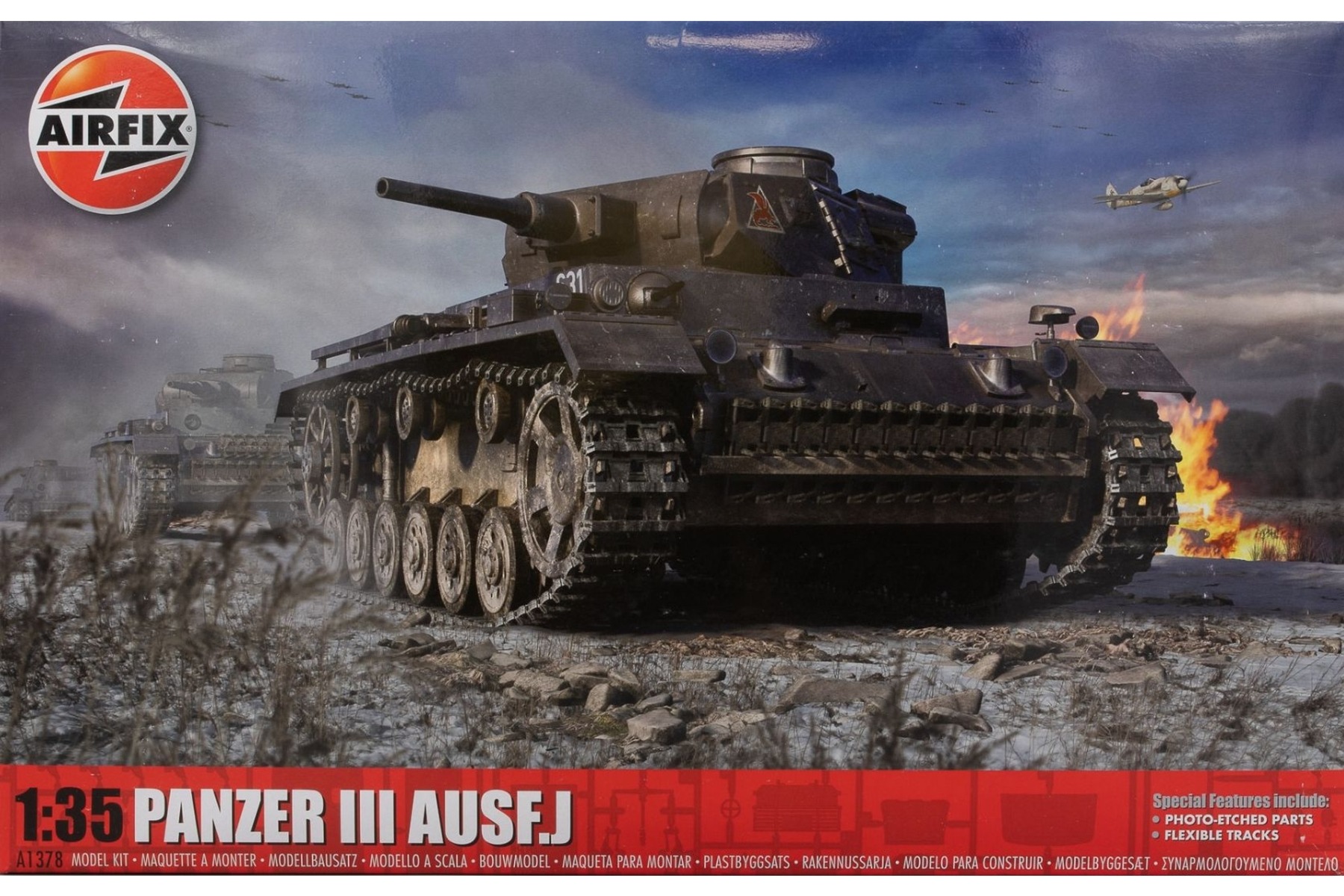 Airfix A1378 Panzer III AUSF J, model kit