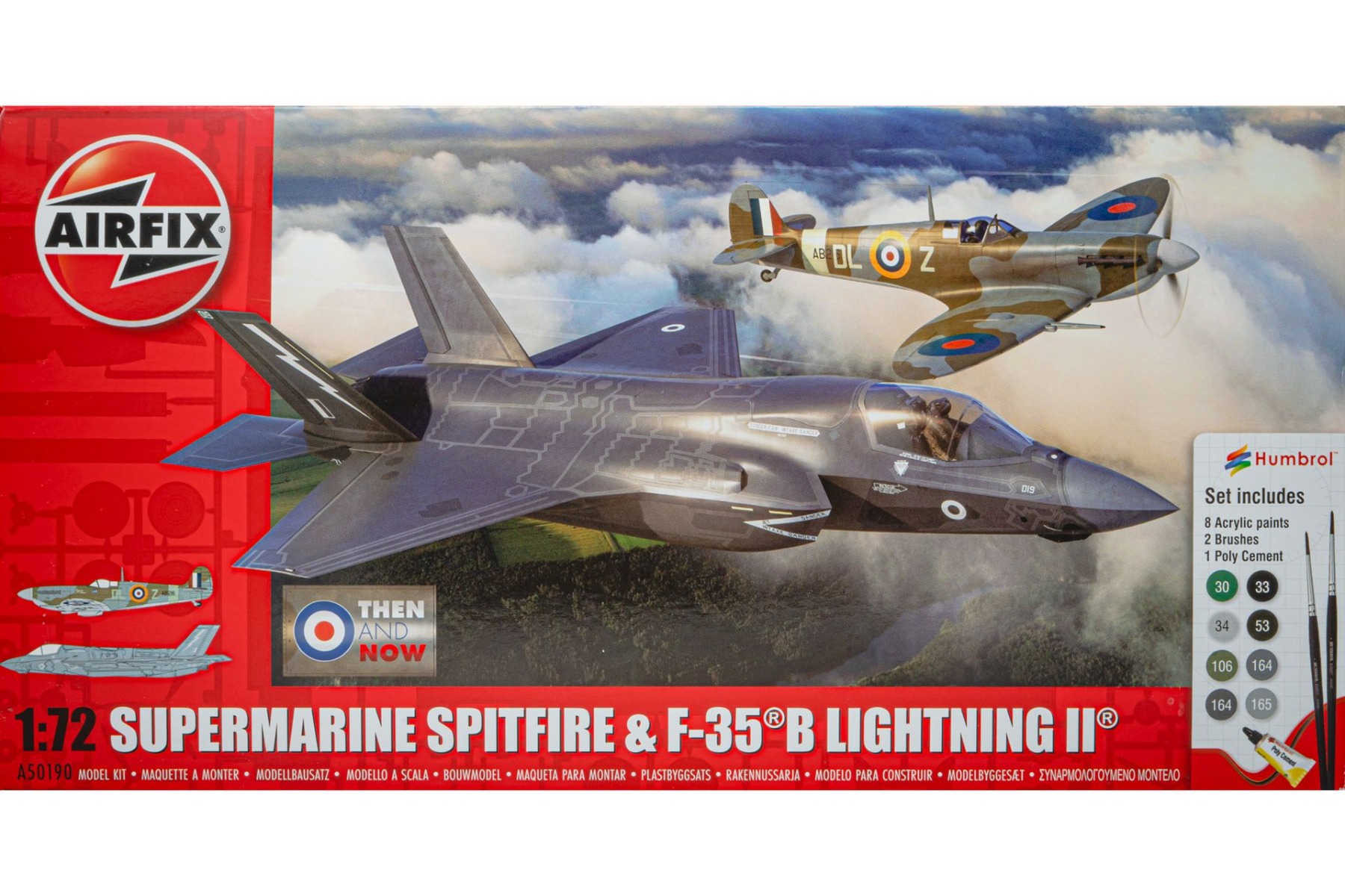 Airfix A50190 Supermarine Spitfire & F-35B Lightning II 