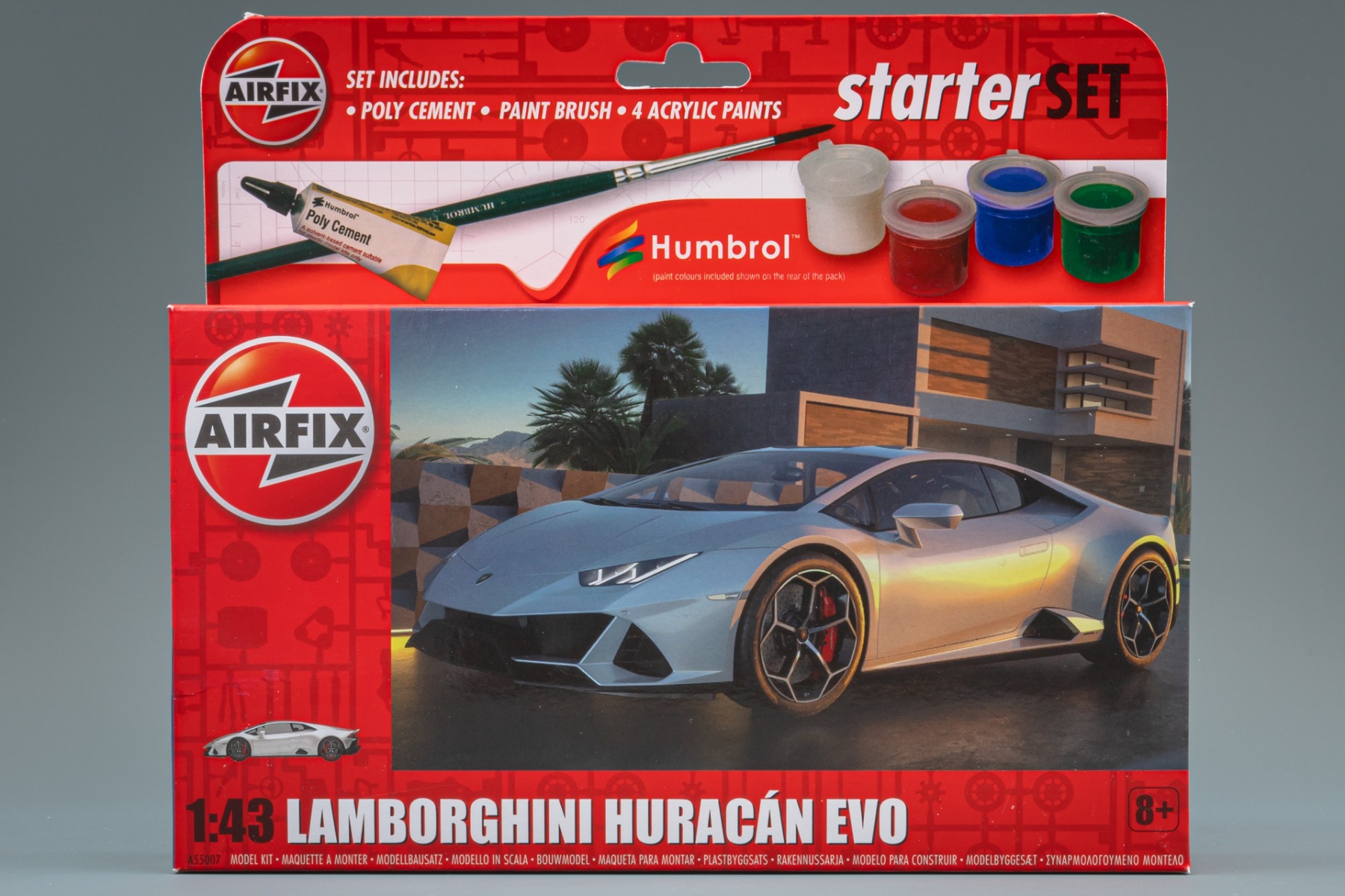 Airfix A55007 Lamborghini Huracan EVO, Starter Set model kit