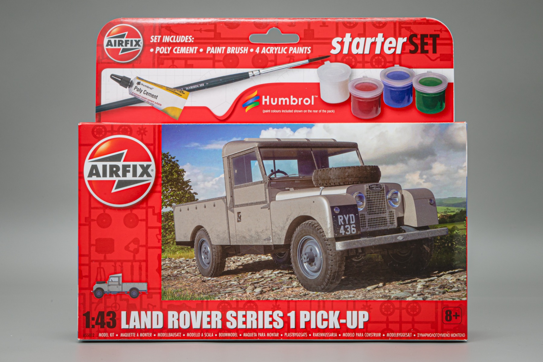 Airfix A55012 Land Rover Series 1 Pick-Up, Model kit starter set