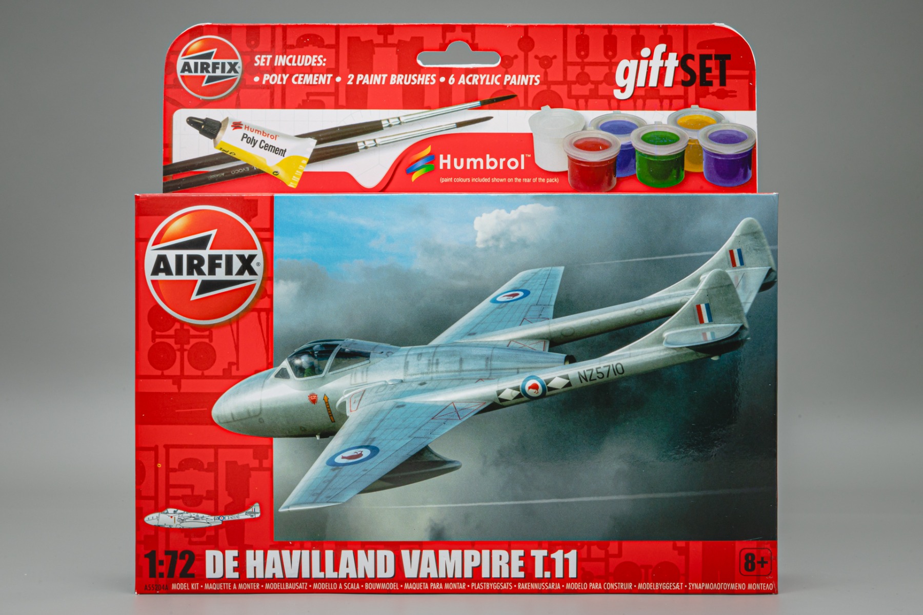 Airfix A55204A De Havilland Vampire T.11, model gift set