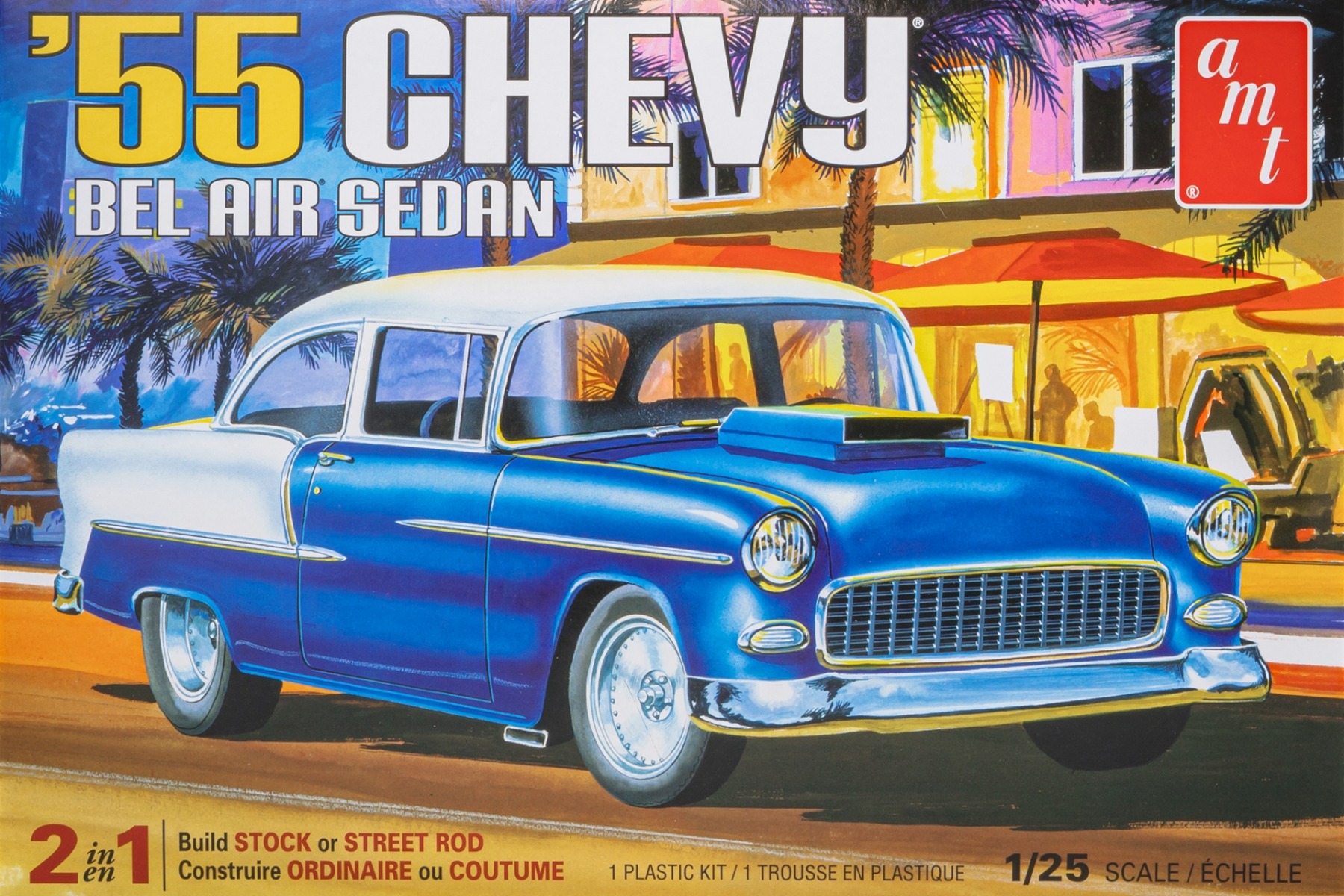 AMT1119M/12 Chevy Bel Air Sedan, 1955, model kit