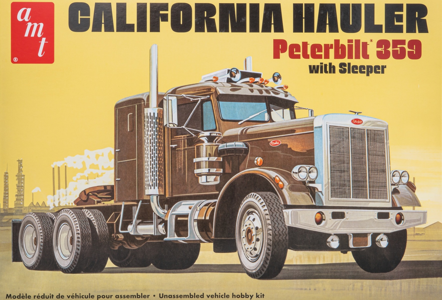 AMT1327/06 Peterbilt 359 California Hauler with Sleeper, tractor truck, model kit