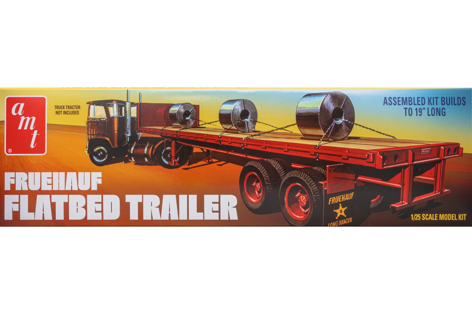 AMT1399/06 Fruehauf Flatbed Trailer (Truck tractor not included), model kit