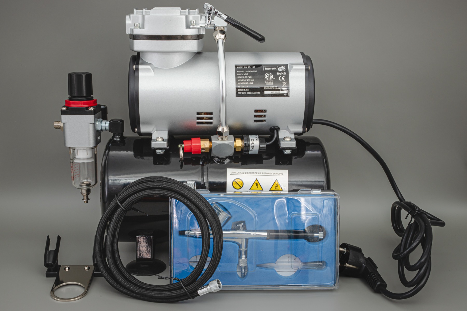 Airbrush Set FD-186K (AS-186K) with compressor FD-186