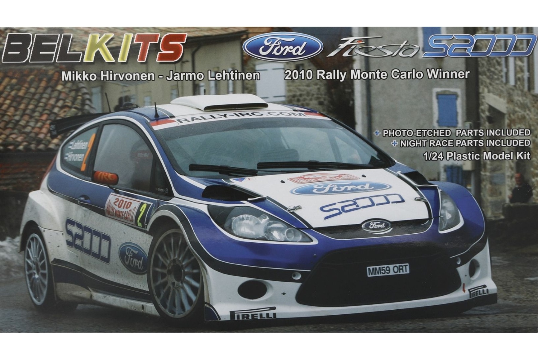 Belkits BEL002 Ford Fiesta S2000 2010 Rally Monte Carlo Winner, model kit