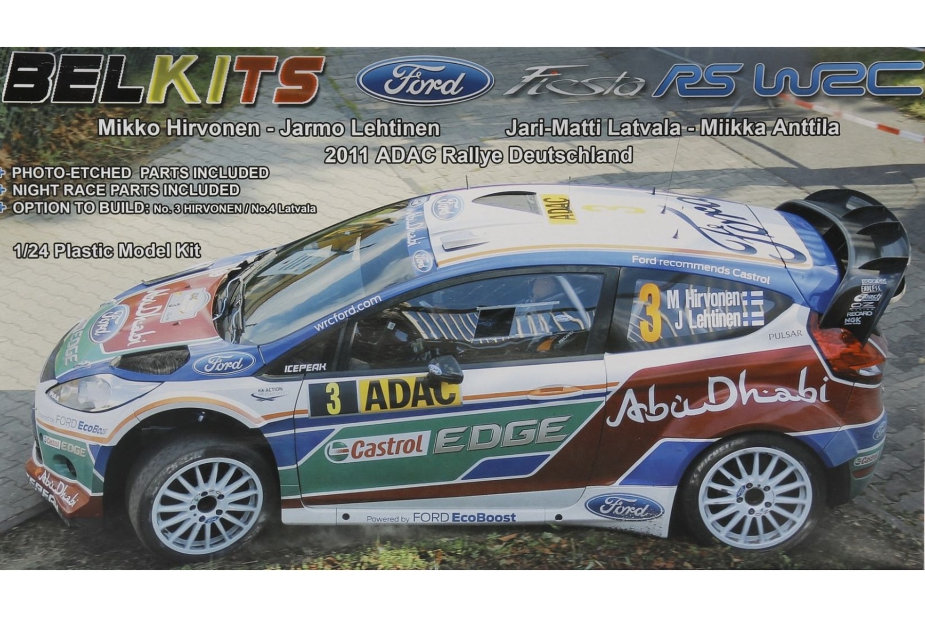 Belkits BEL003 Ford Fiesta RS WRC 2011 ADAC Rallye Deutschland, model kit