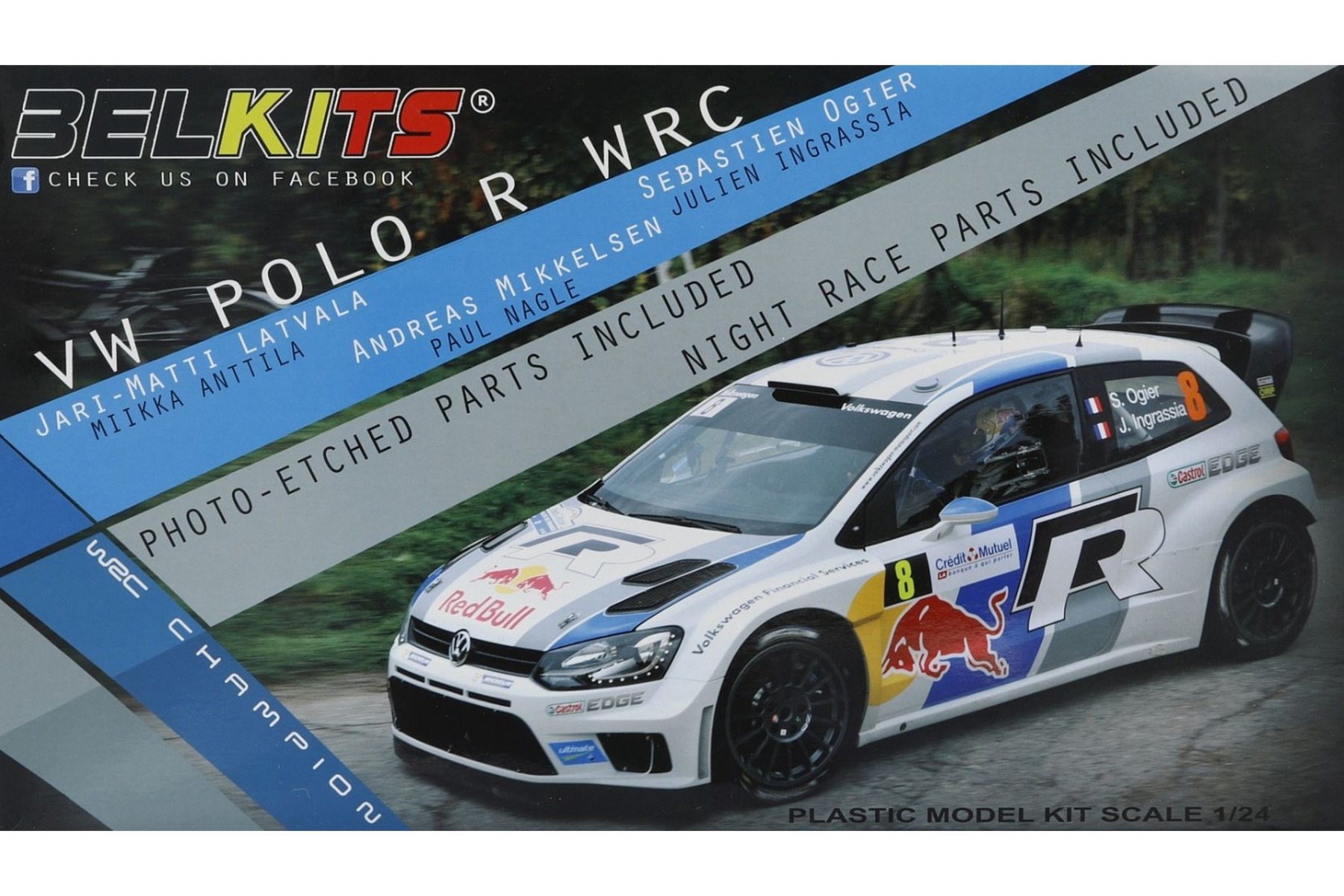 Belkits BEL005 Volkswagen Polo R WRC 2013, model kit