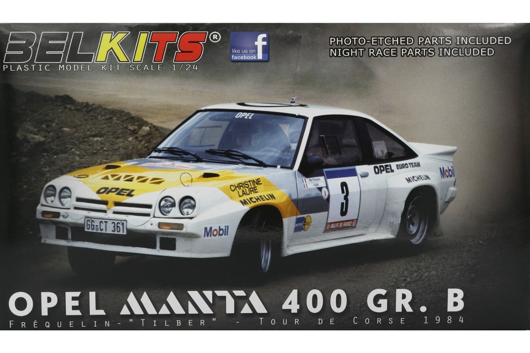 Belkits BEL008 Opel Manta 400 Gr. B TdC´84 #3 Fréquelin/