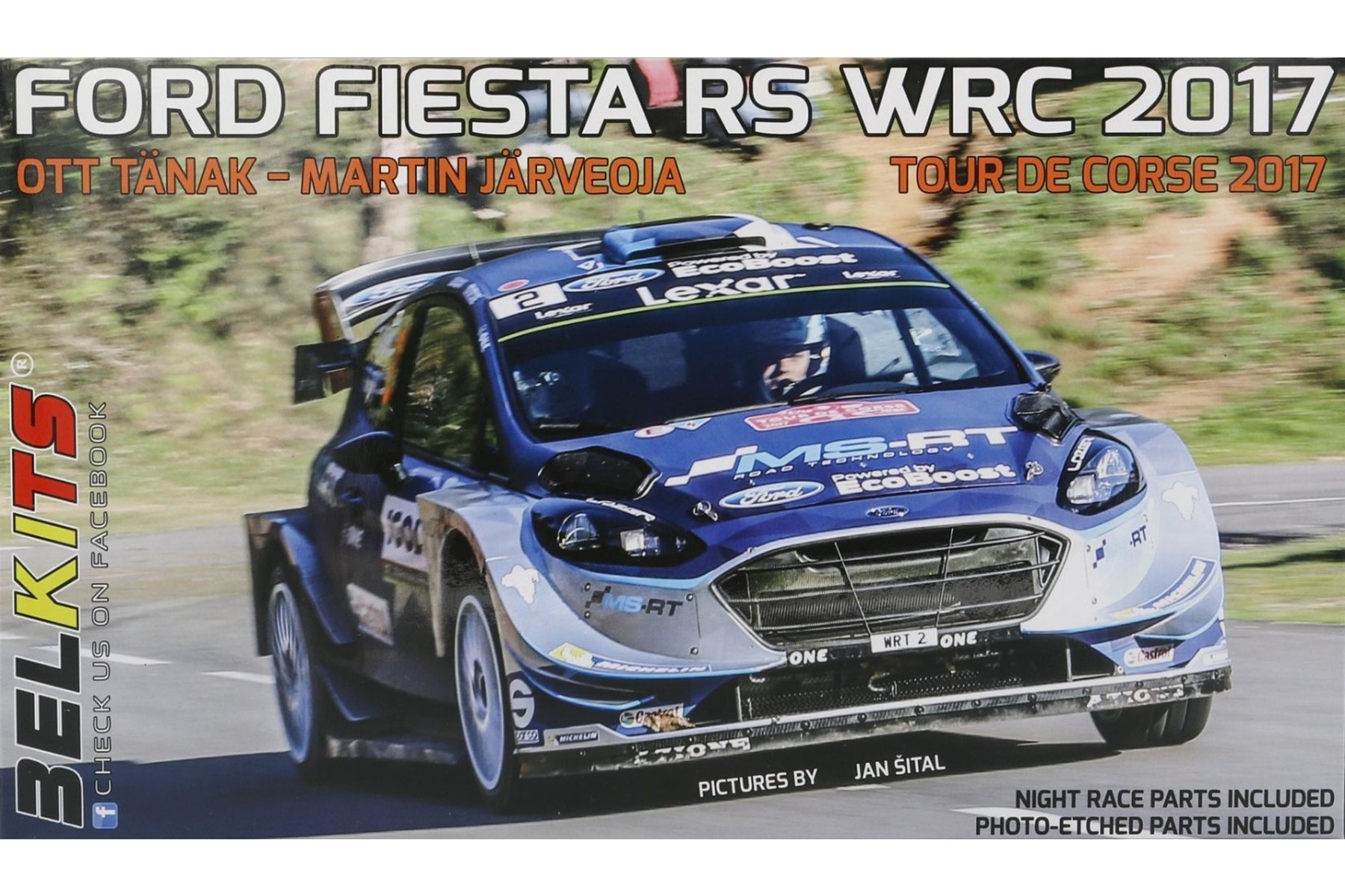 Belkits BEL013 Ford Fiesta RS WRC Tour de Corse 2017, model kit