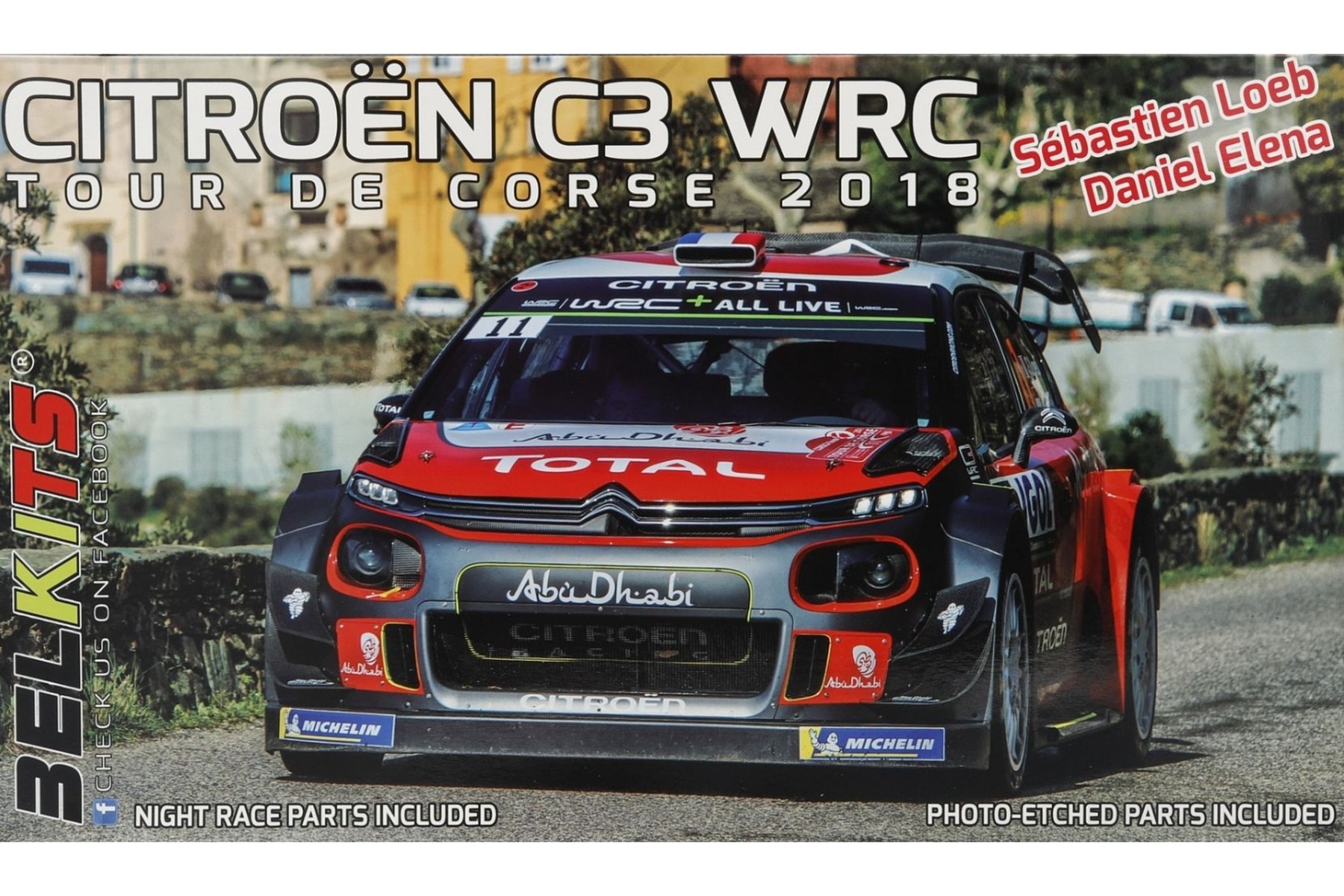 Belkits BEL017 Citroën C3 WRC 2018 Tour de Corse 2018, model kit