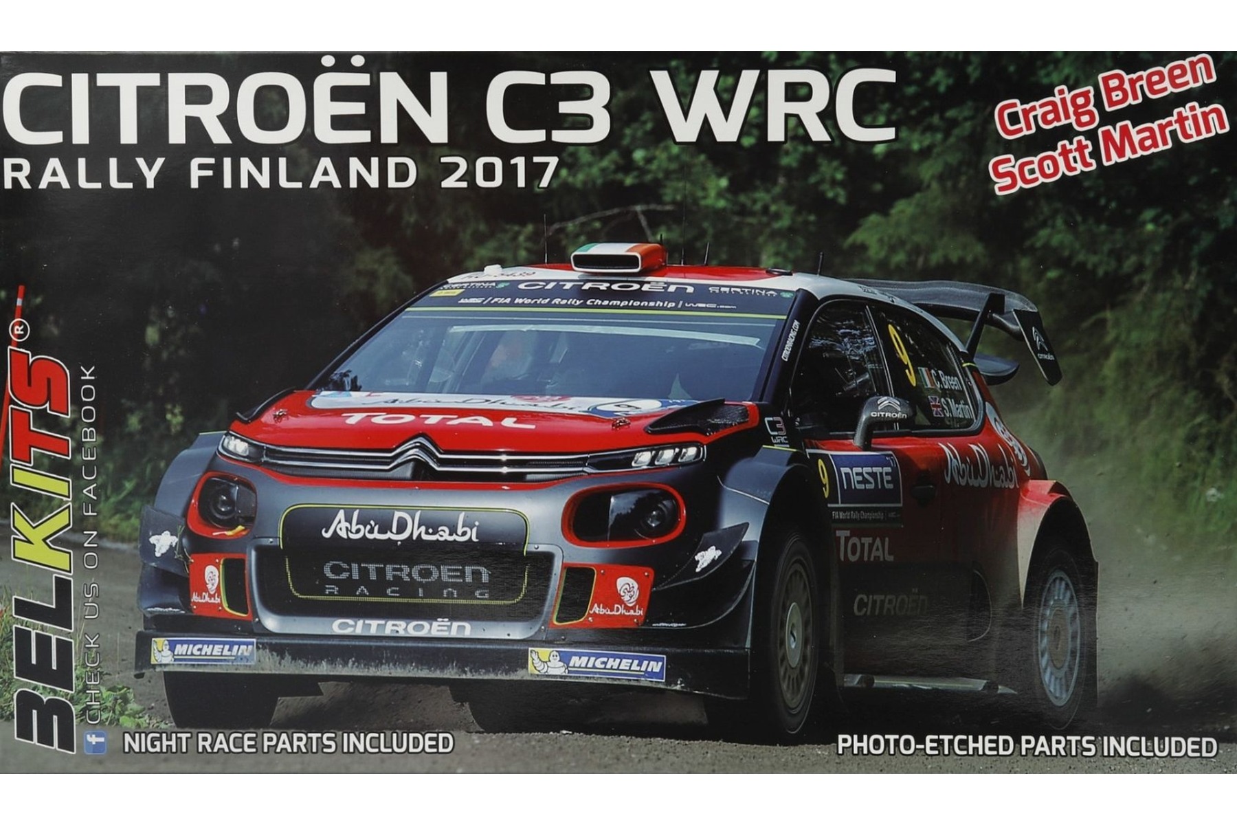 Belkits BEL018 Citroën C3 WRC 2017 Rally Finland 2017, model kit