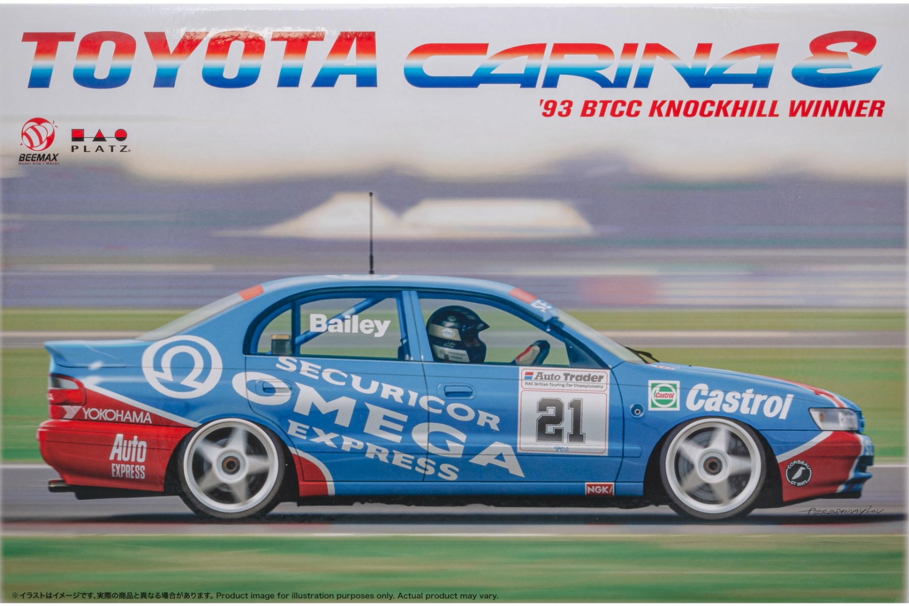 Beemax BEEB24031 Toyota Carina E 1993 BTCC Knockhill Winner, model kit