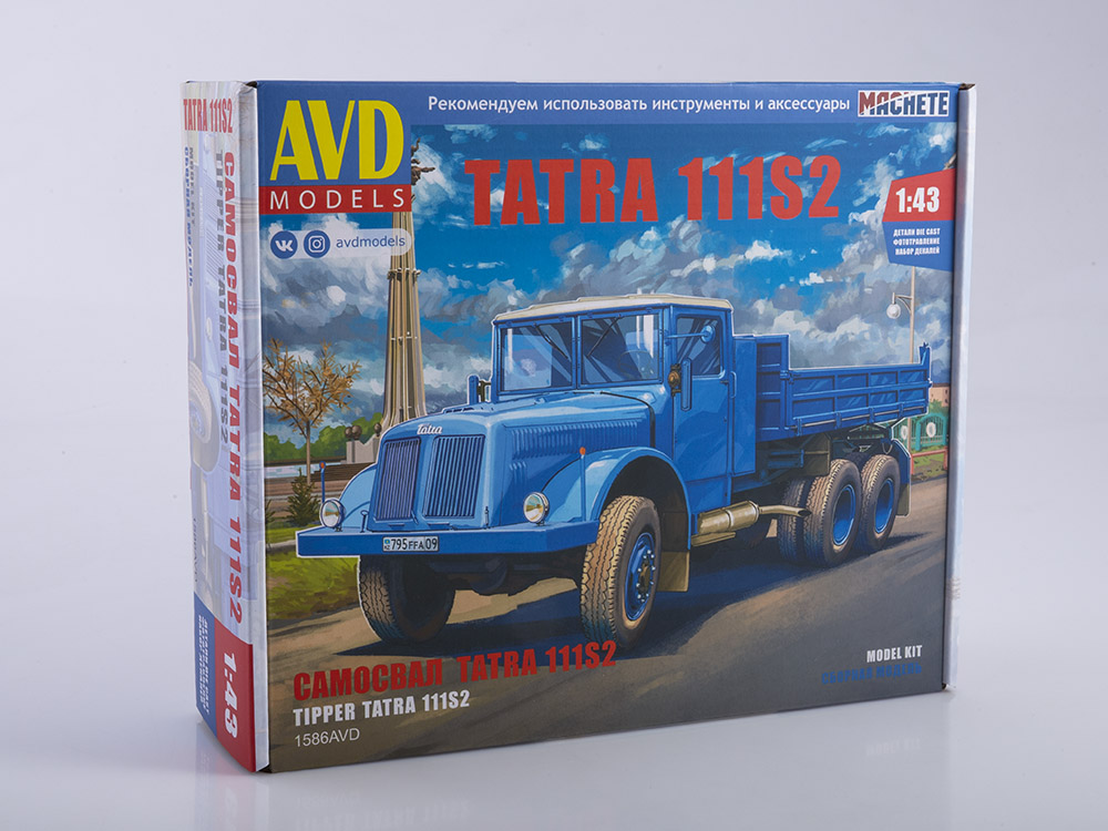 1586AVD Tatra-111S2 dump truck, model kit
