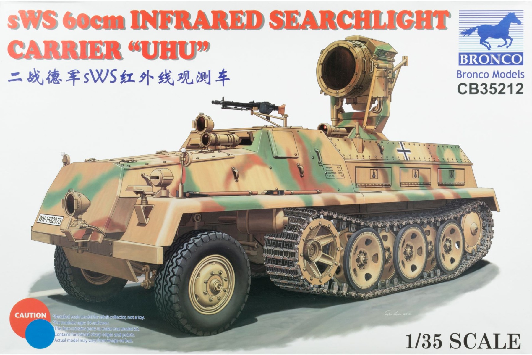 Bronco CB35212 sWS 60cm Infrared Searchlight Carrier 