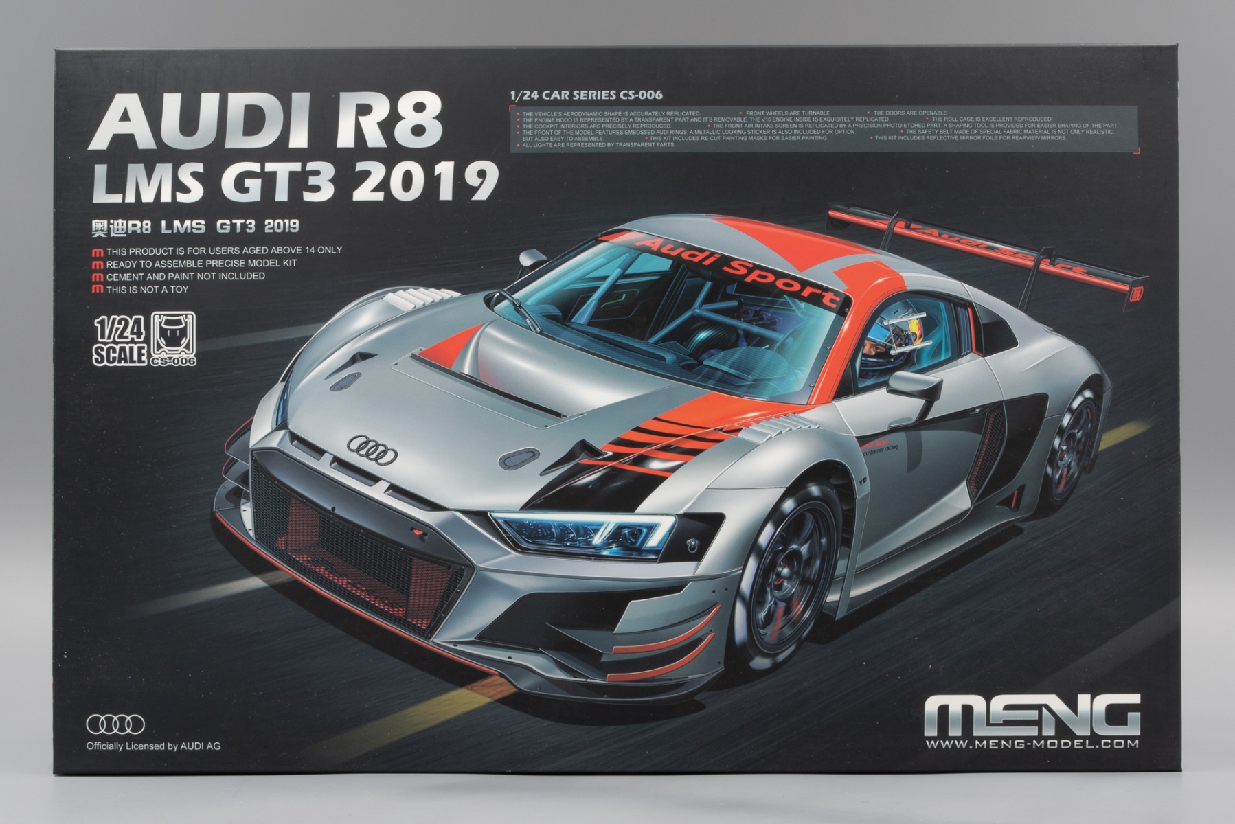 Meng CS-006 AUDI R8 LMS GT3 2019, model kit