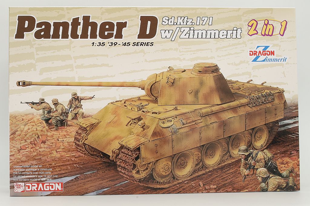 Dragon DRA06945 Pz.Kpfw. V Sd.Kfz. 171 Panther Ausf. D with Zimmerit 2 in 1
