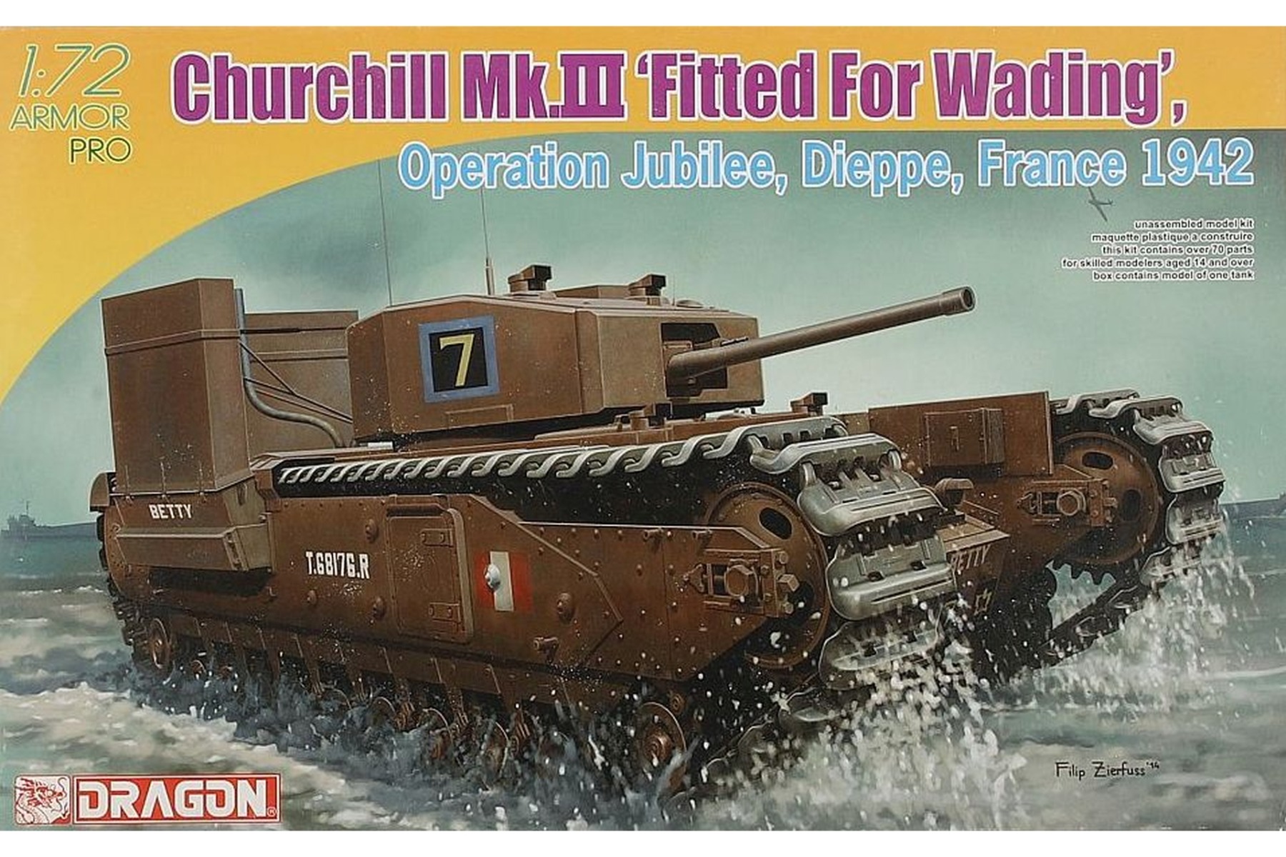 Dragon DRA07520 Churchill Mk.III “Fitted For Wading” Operation Jubilee, Dieppe France 1942