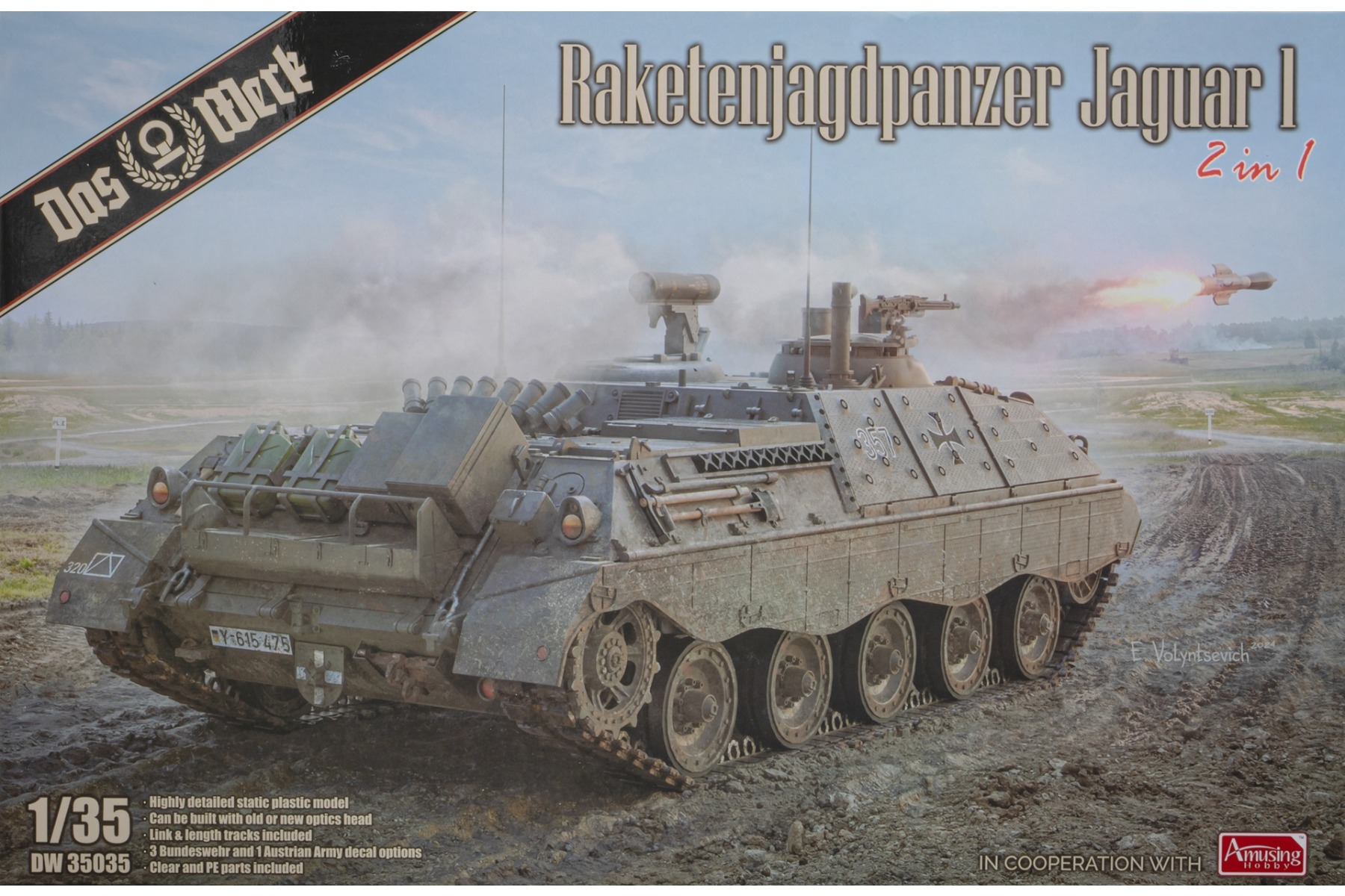Das Werk DW35035 Raketenjagdpanzer Jaguar 1 2in1, model kit