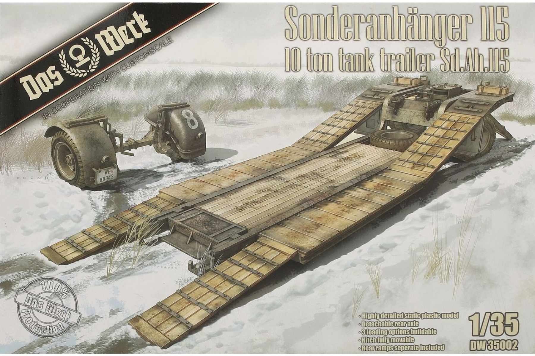 Das Werk DW35002 Sonderanhanger 115 10t Tank Trailer Sd.Ah.115