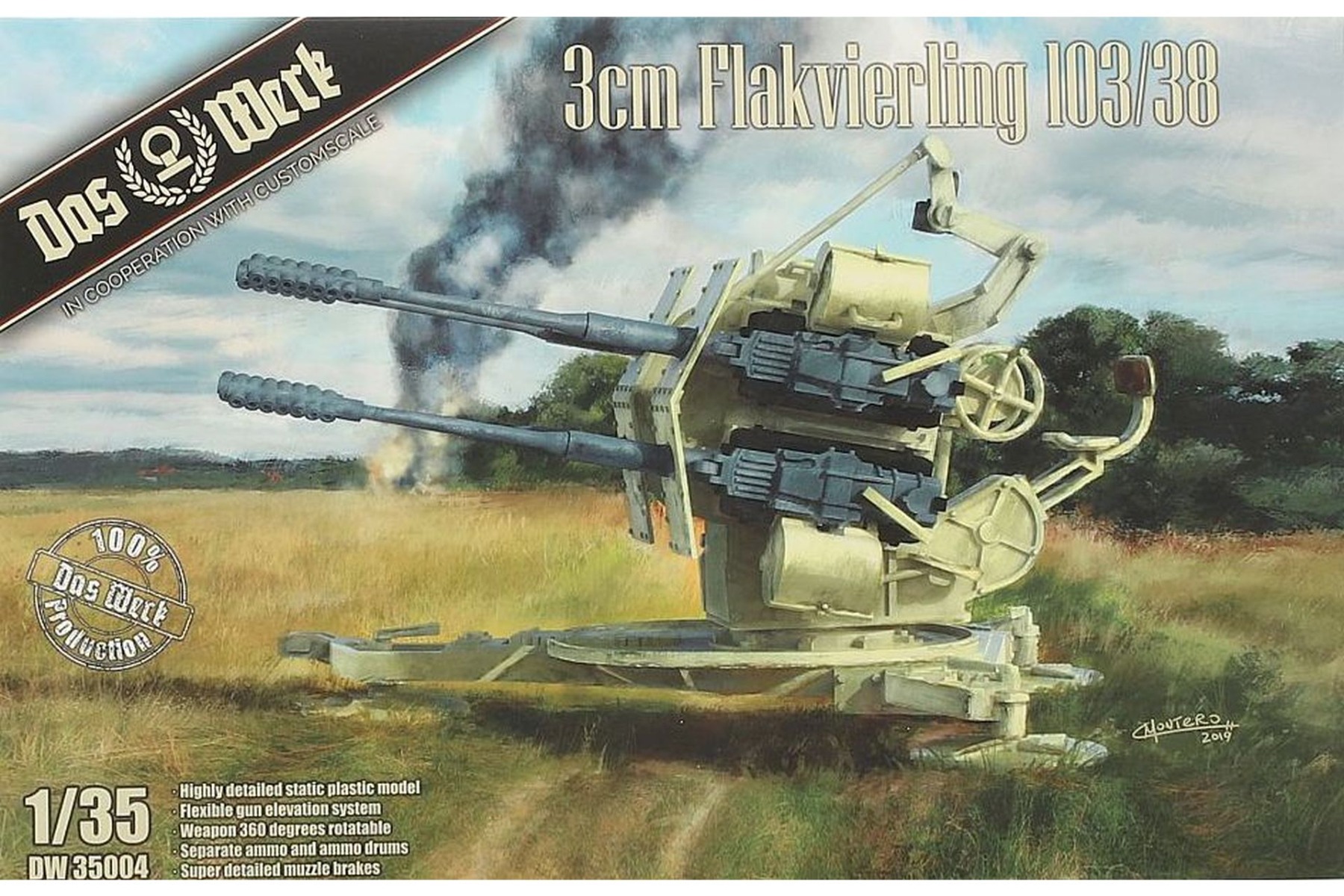 Das Werk DW35004 3cm Flakvierling 103/38