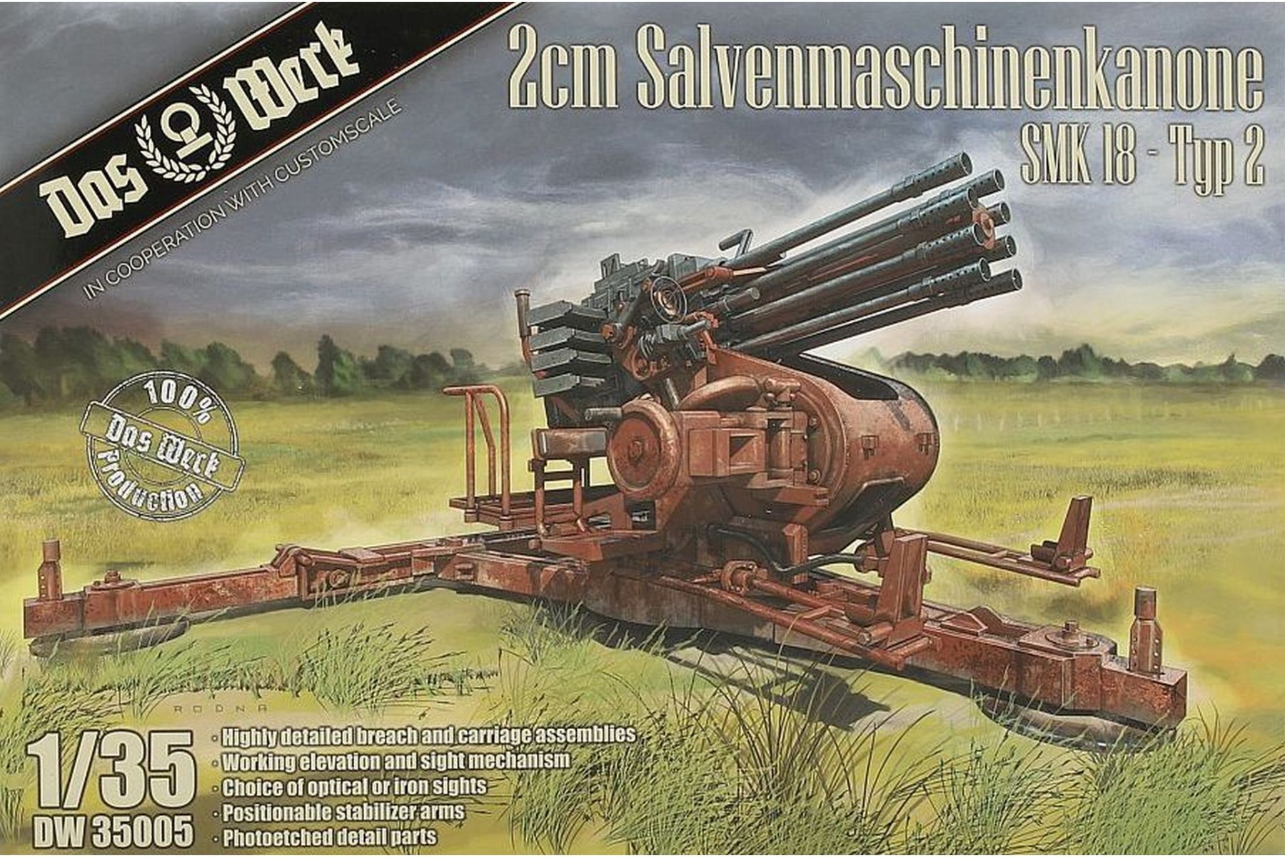 Das Werk DW35005 2cm Salvenmaschinenkanone SMK 18 Typ 2