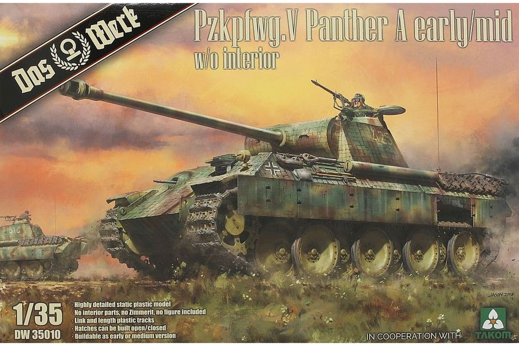Das Werk DW35010 Pz.Kpfw.V Sd.Kfz. 171 Panther Ausf. A Early/Mid (w/o interior)