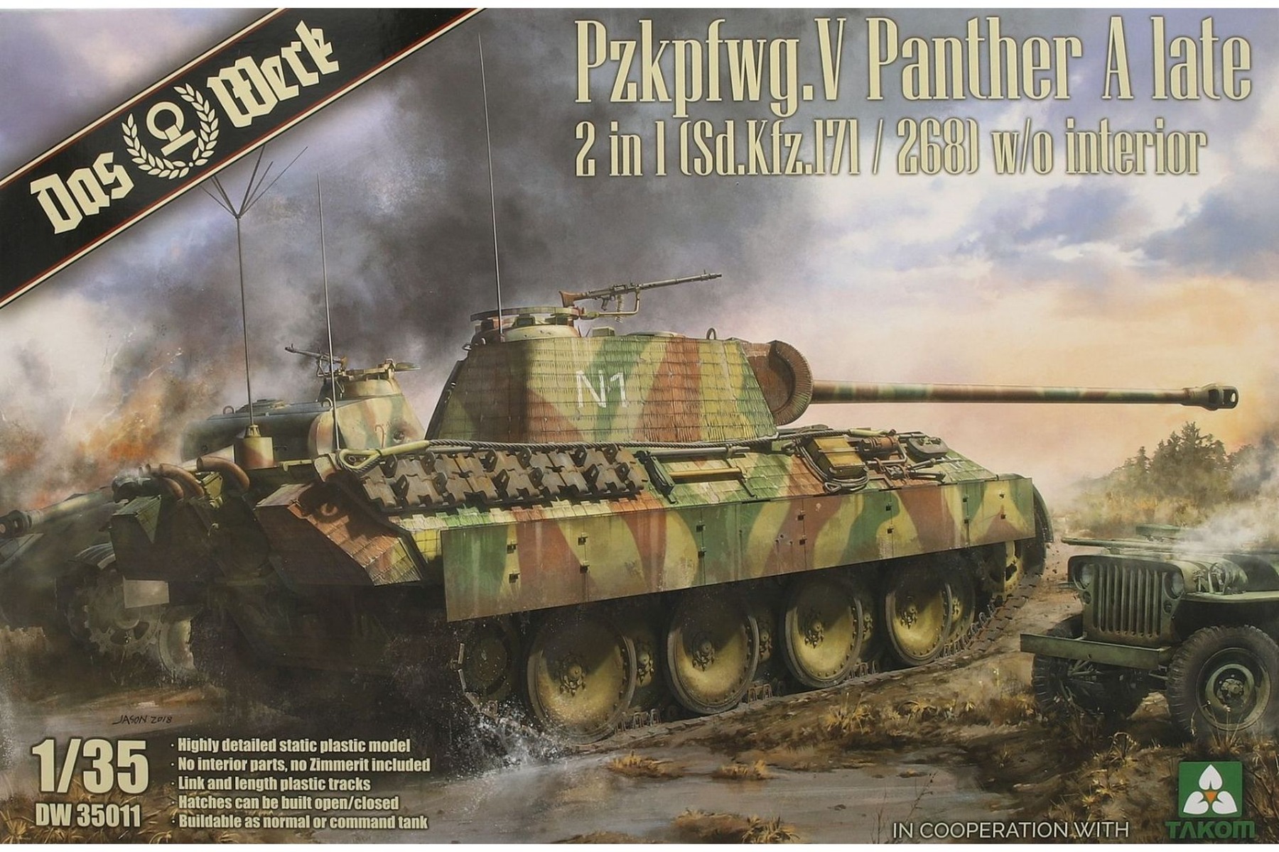 Das Werk DW35011 Pz.Kpfw. V Panther A Late 2 in 1 (Sd.Kfz.171/268) w/o Interior