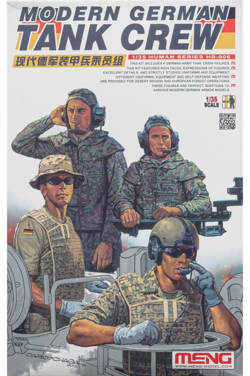 Meng HS-006 Modern German Tank Crew, figurines