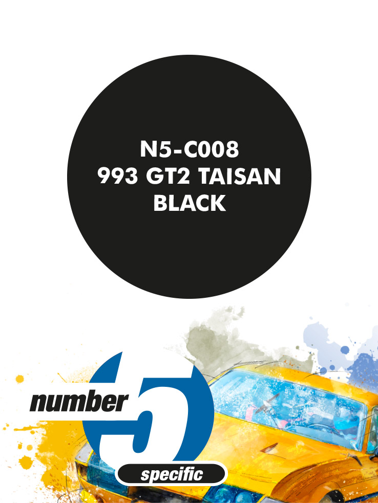 N5-C008 /993 GT2 Taisan Black/ paint for airbrush 30ml, Number Five 
