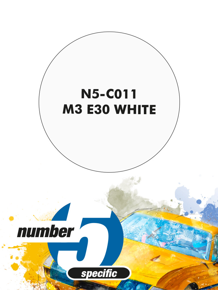 N5-C011 /M3 E30 White/ paint for airbrush 30ml, Number Five