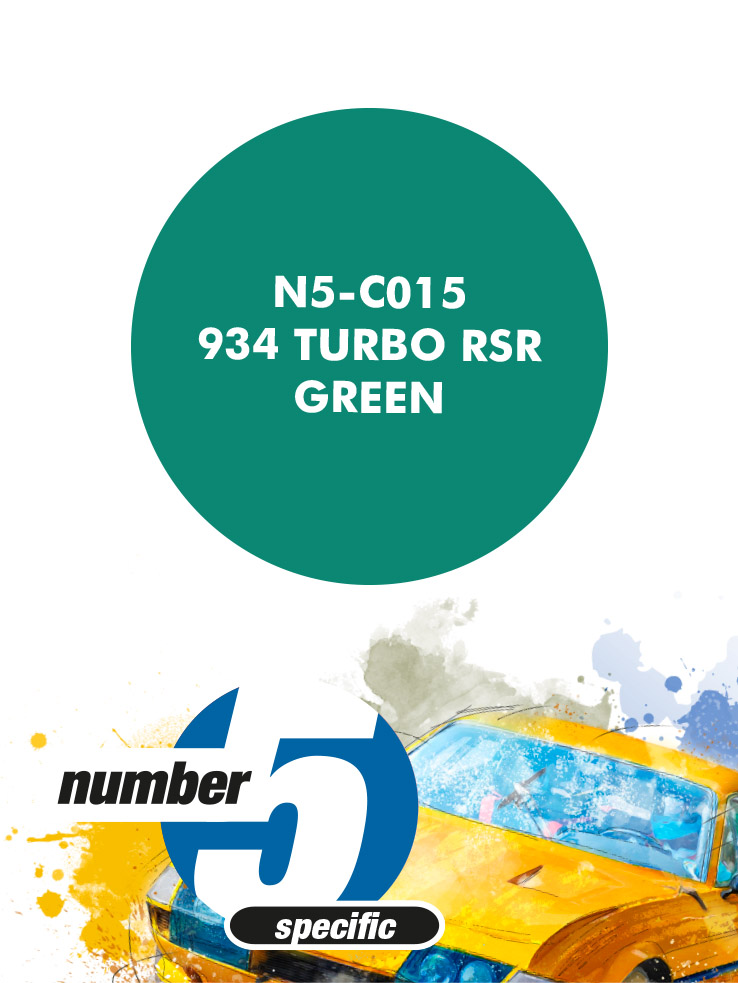 N5-C015 /934 Turbo RSR Green/ paint for airbrush 30ml, Number Five